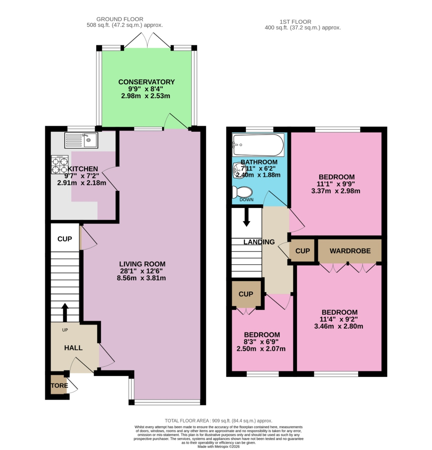 Trenchard Close Hersham, Walton-on-Thames floorplan