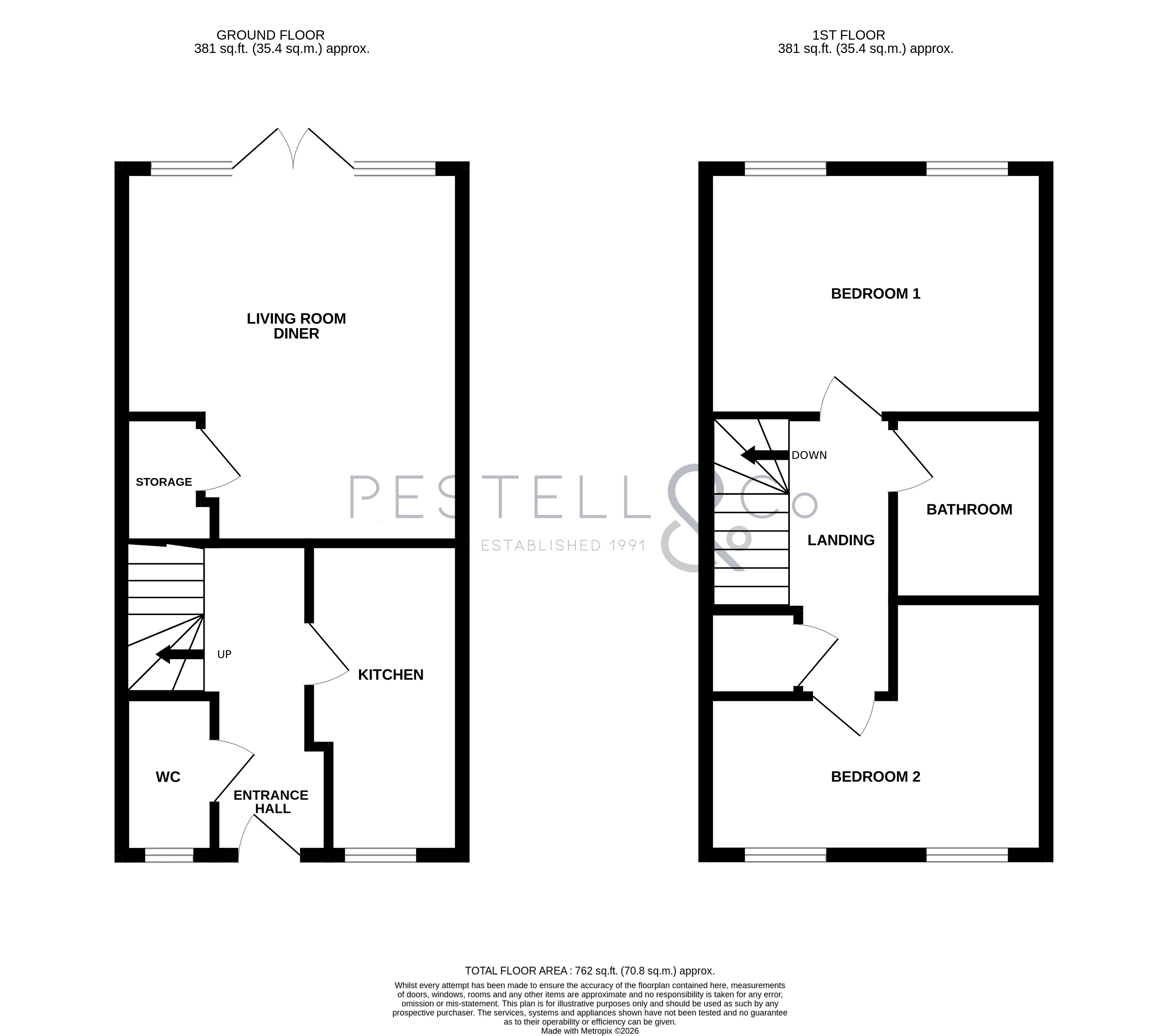 7, Acorn Grove, Dunmow floorplan