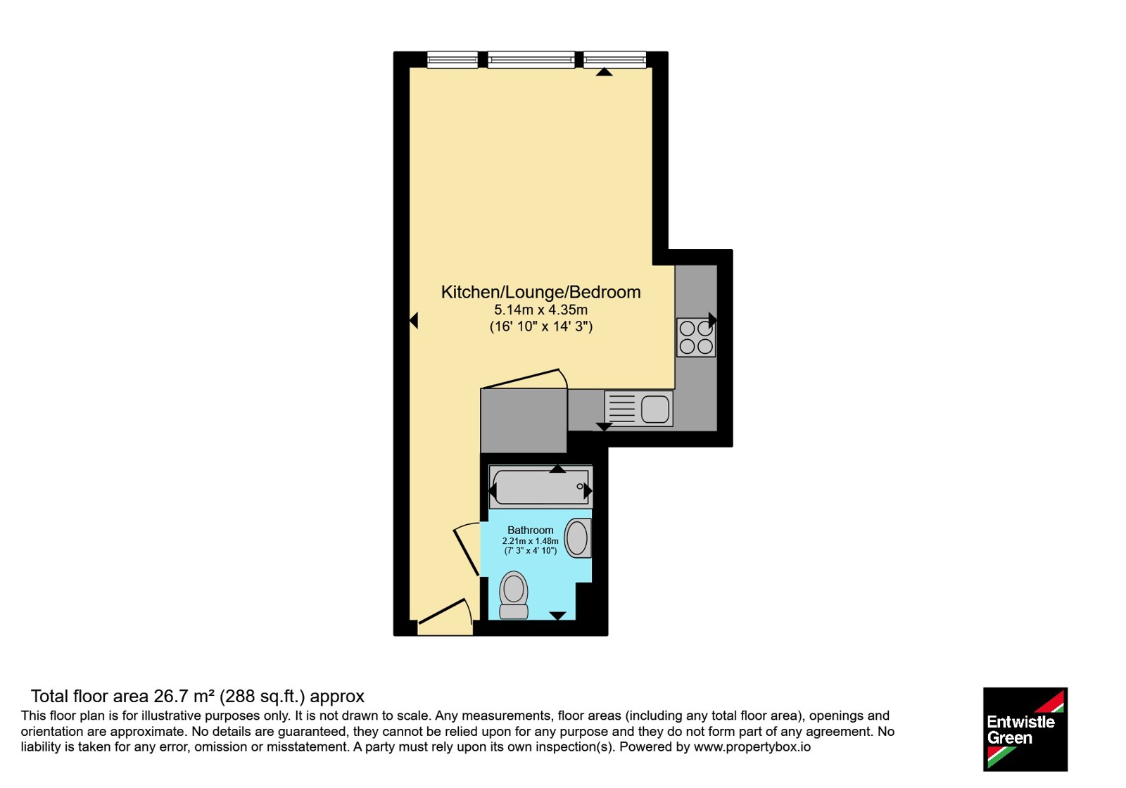 Apartment 1210, 31, Strand Street, Merseyside floorplan