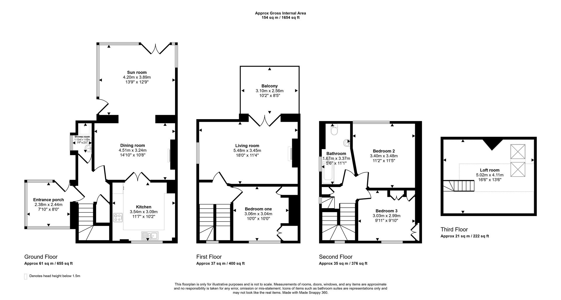 14, New Hill Villas, Goodwick floorplan