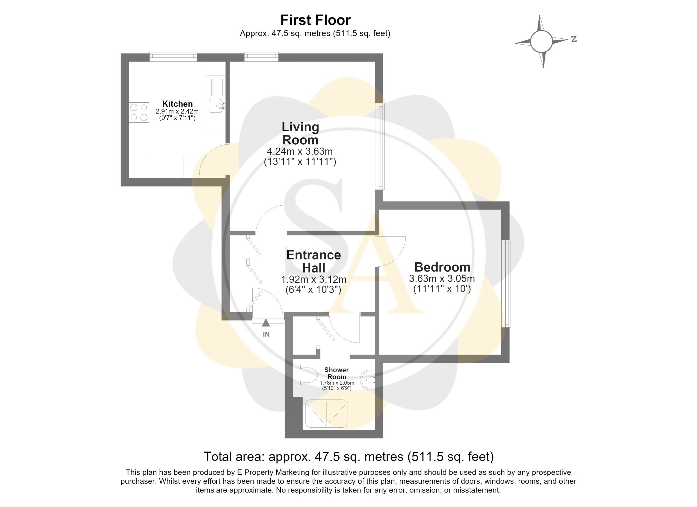 Flat 2, 58-60 Westfield Road, Woking floorplan