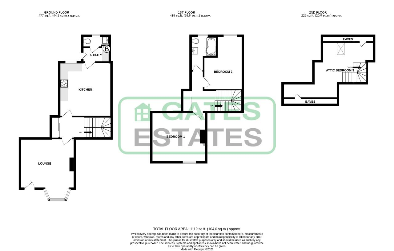 264, West Street, Barnsley floorplan