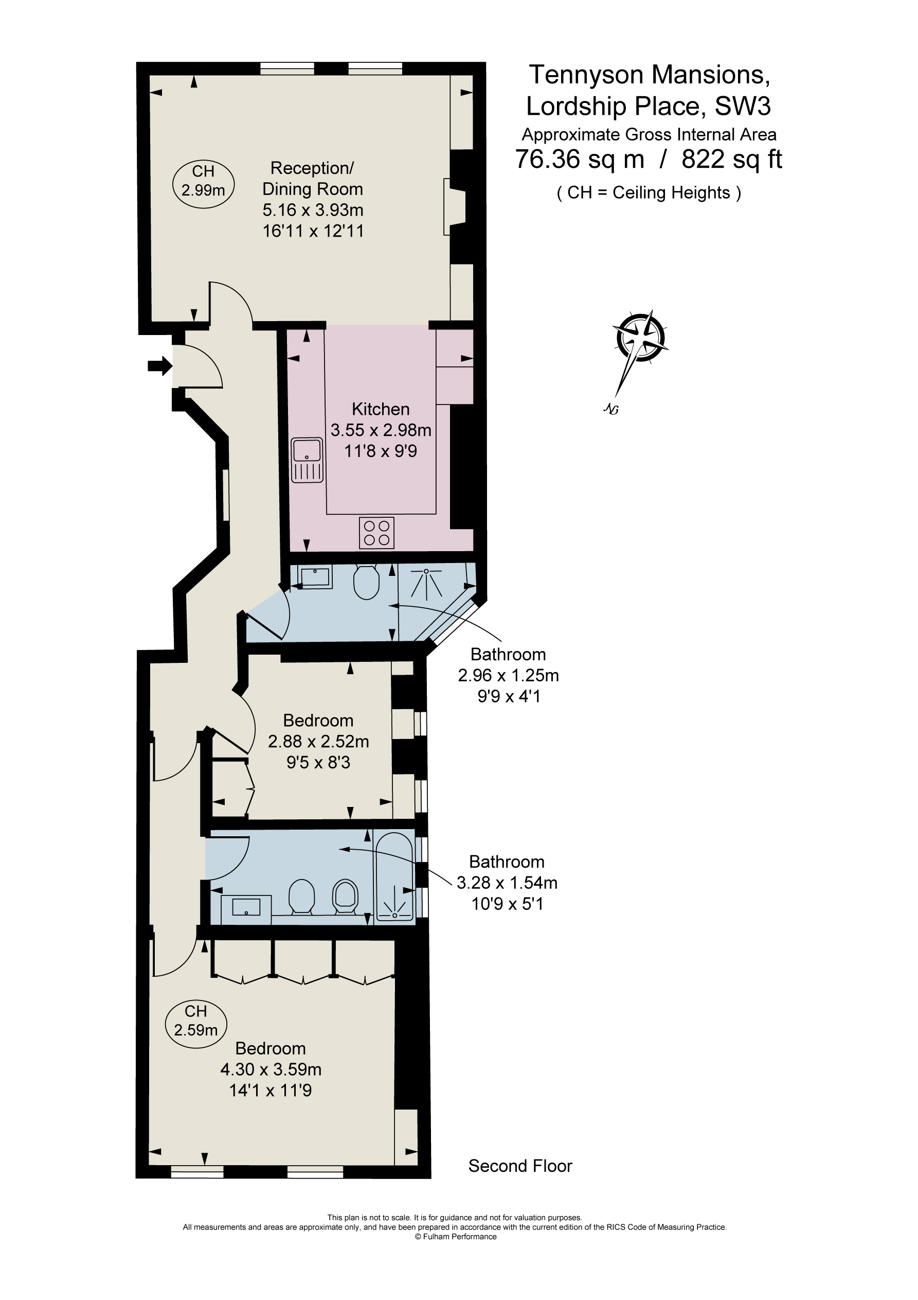 Lordship Place, London floorplan