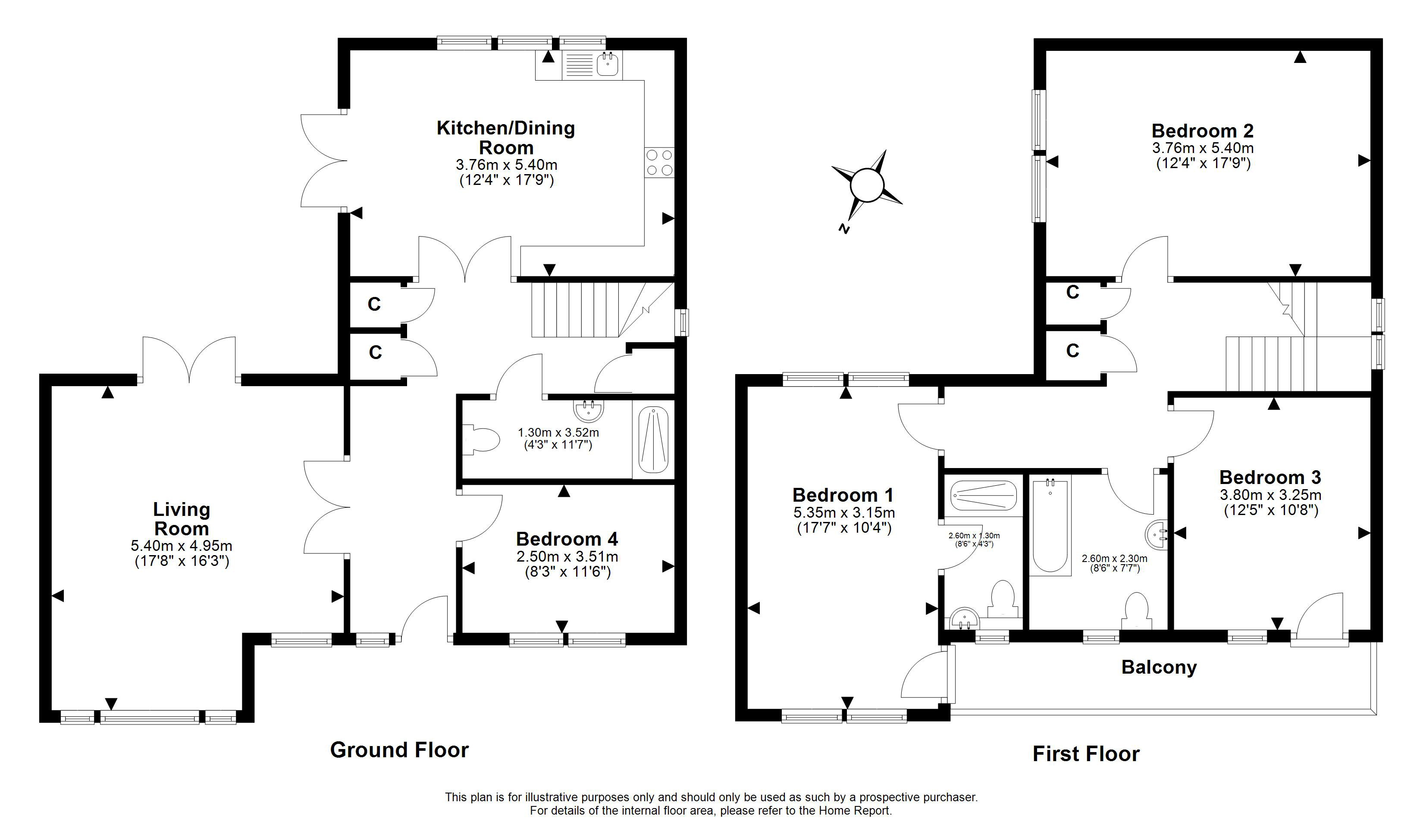 1, Park View, Tranent floorplan