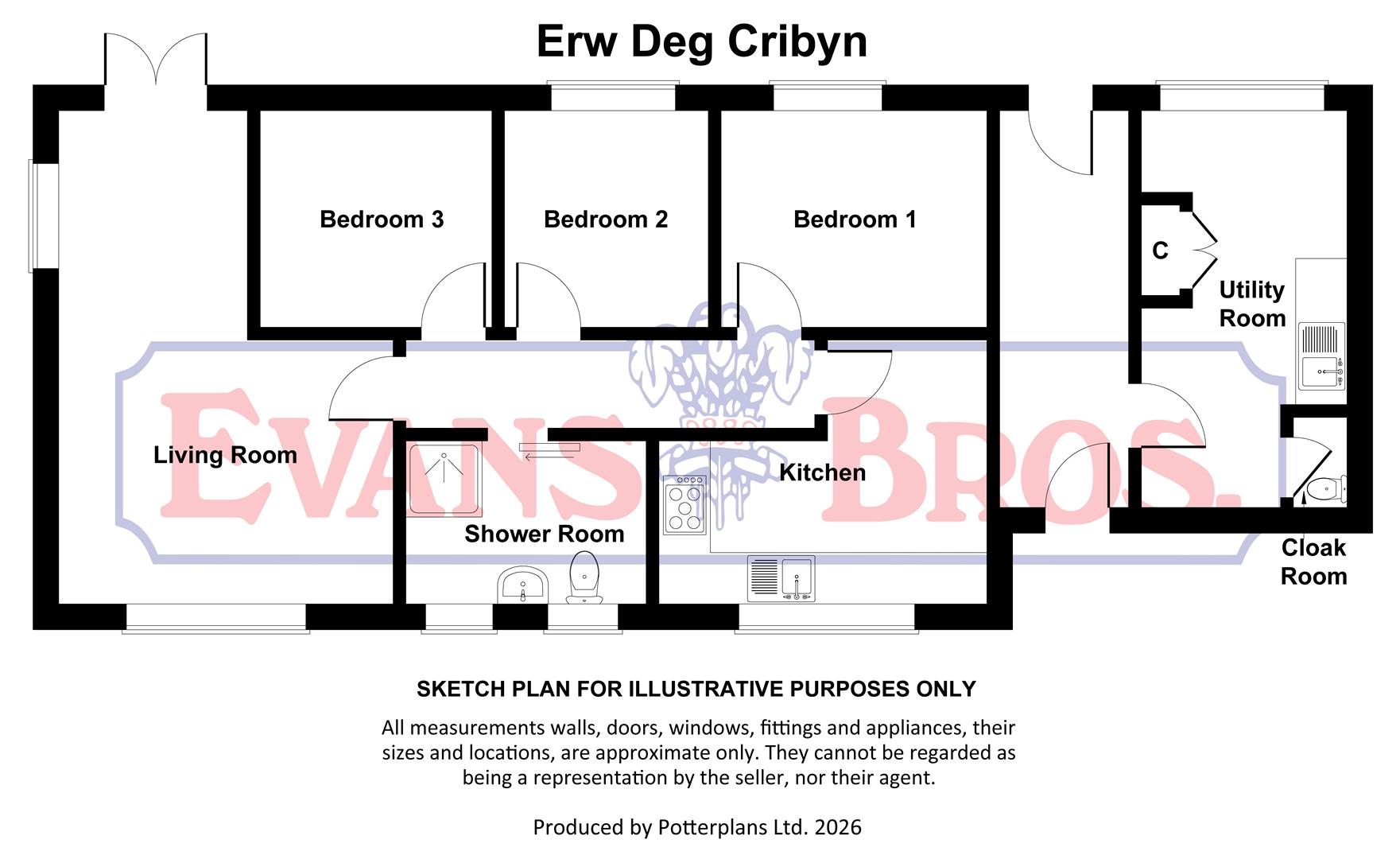 Erwdeg,, Lampeter floorplan