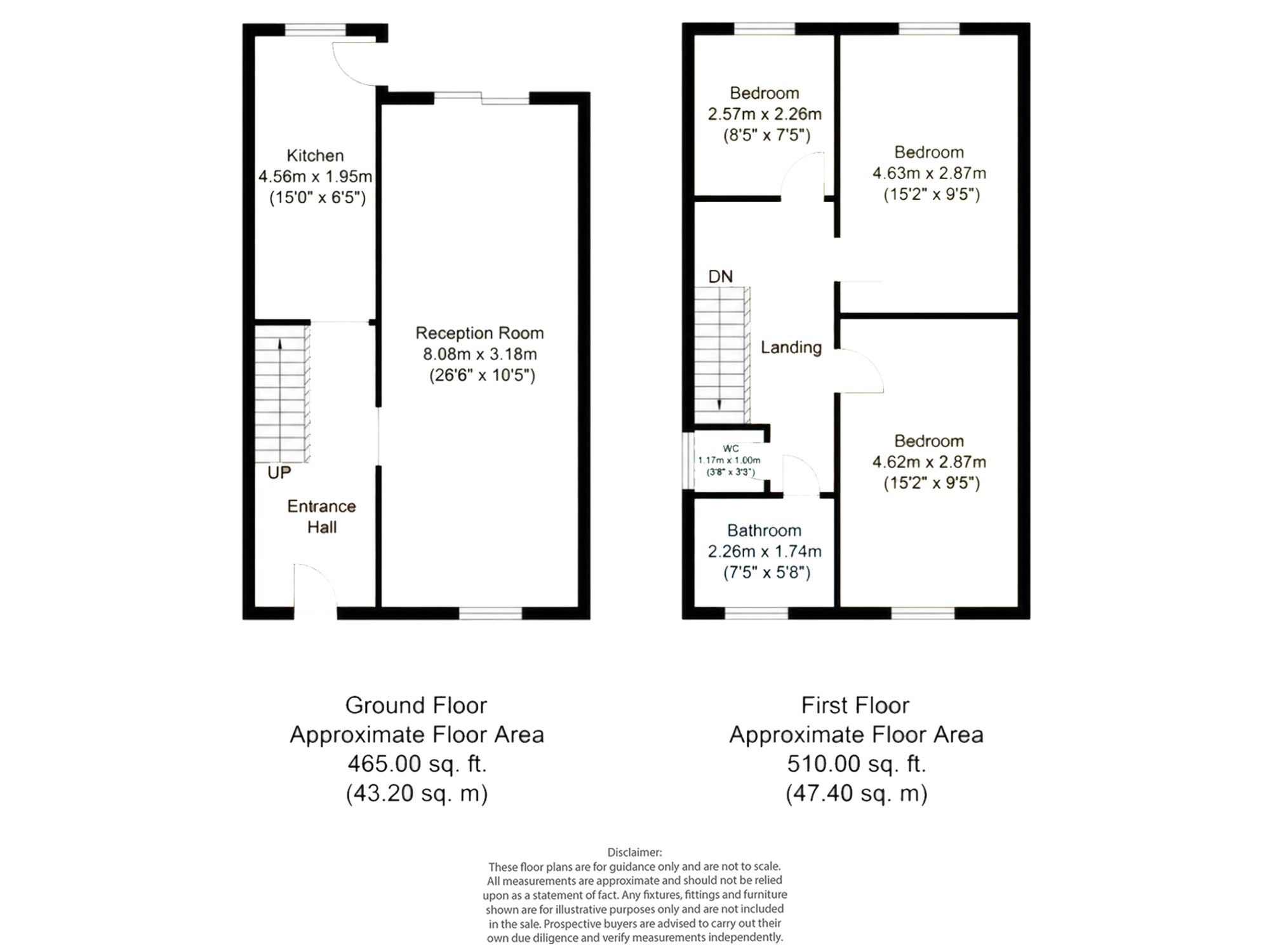 6 Bideford Close, Edgware floorplan