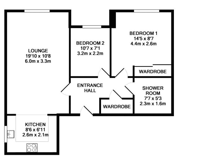 2 Bedrooms  for sale in Mill Court, 44-46 Brighton Road, South Croydon CR2