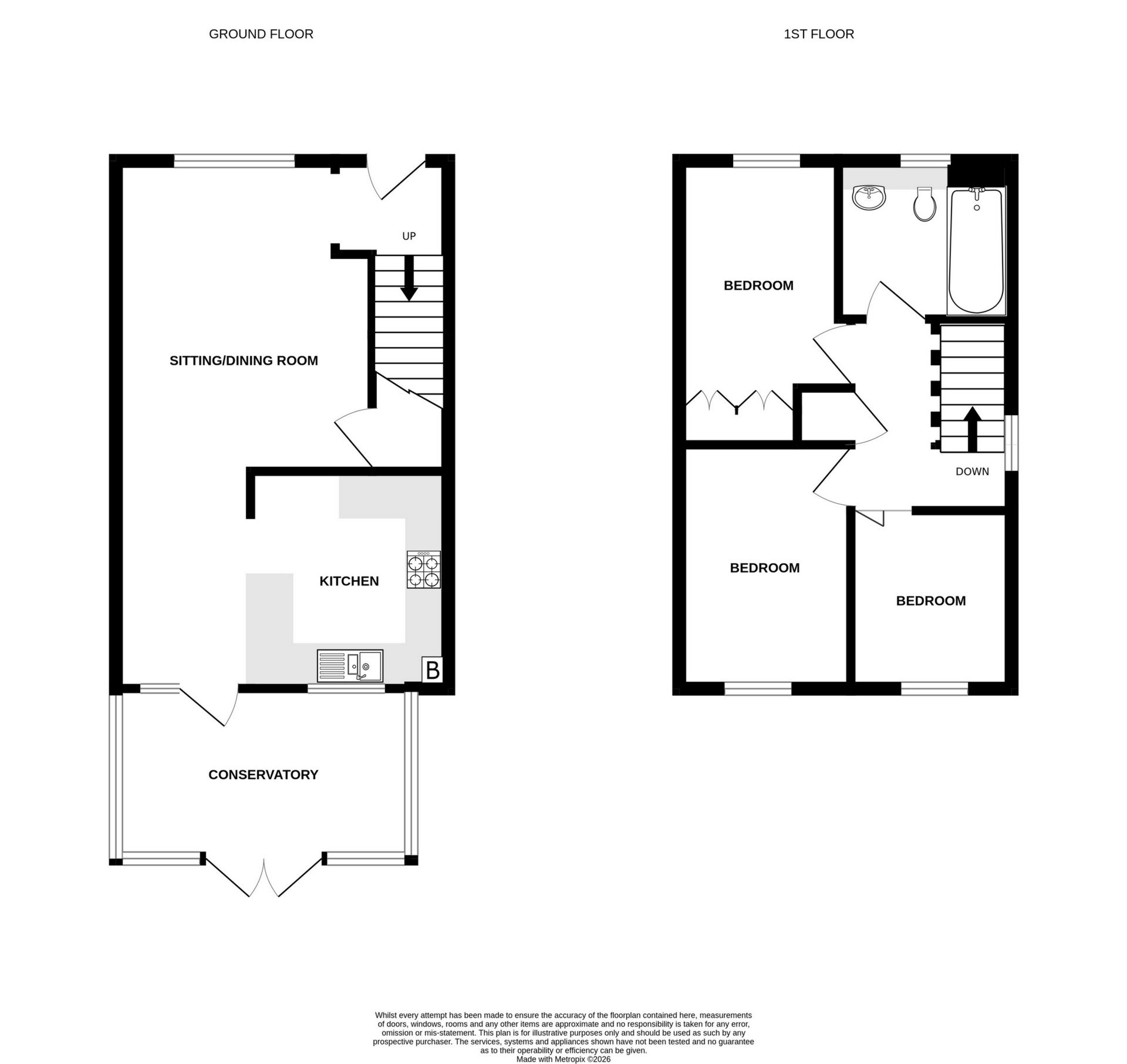 26, West Lea, Deal floorplan