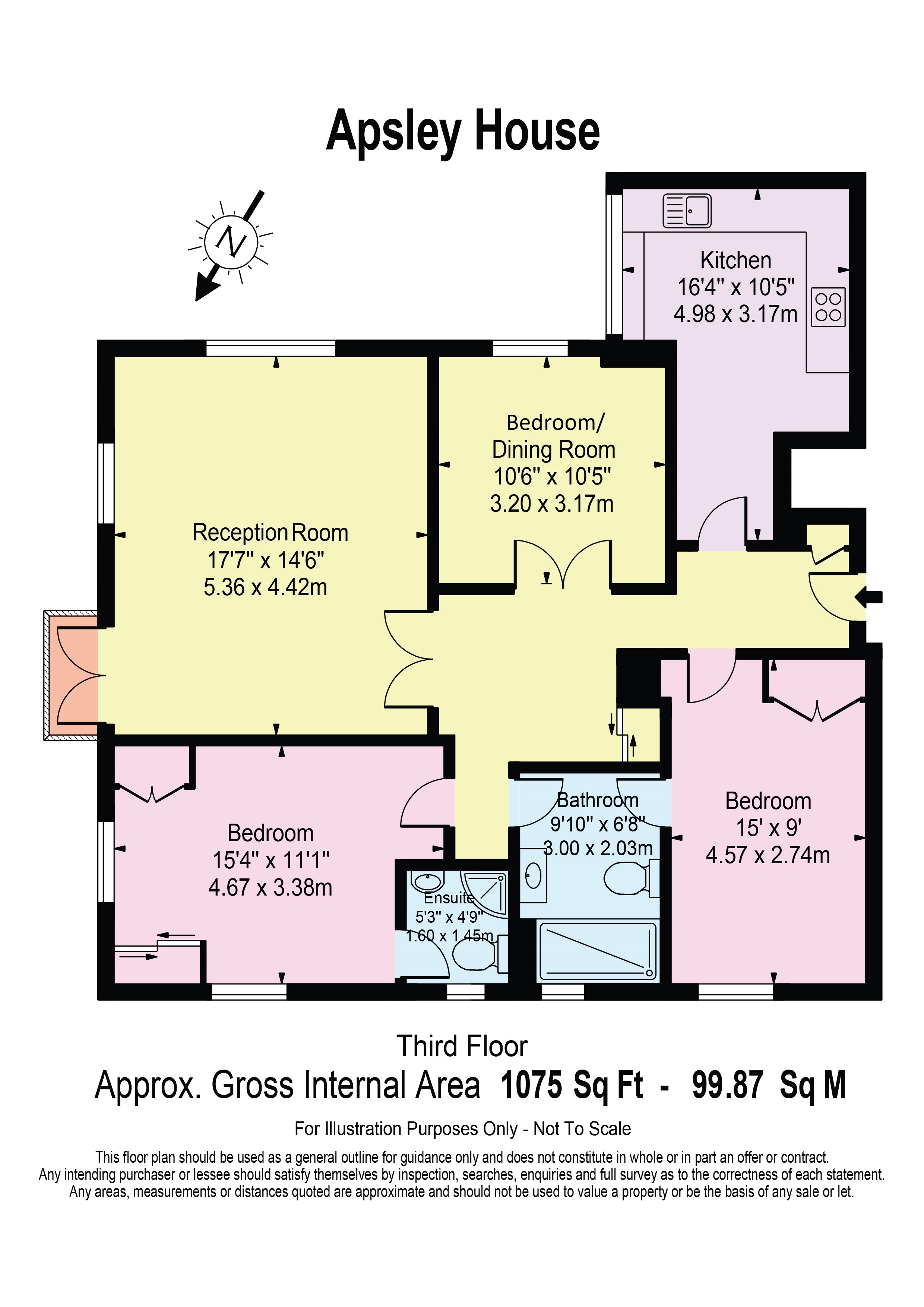 49, Apsley House, St John's Wood floorplan