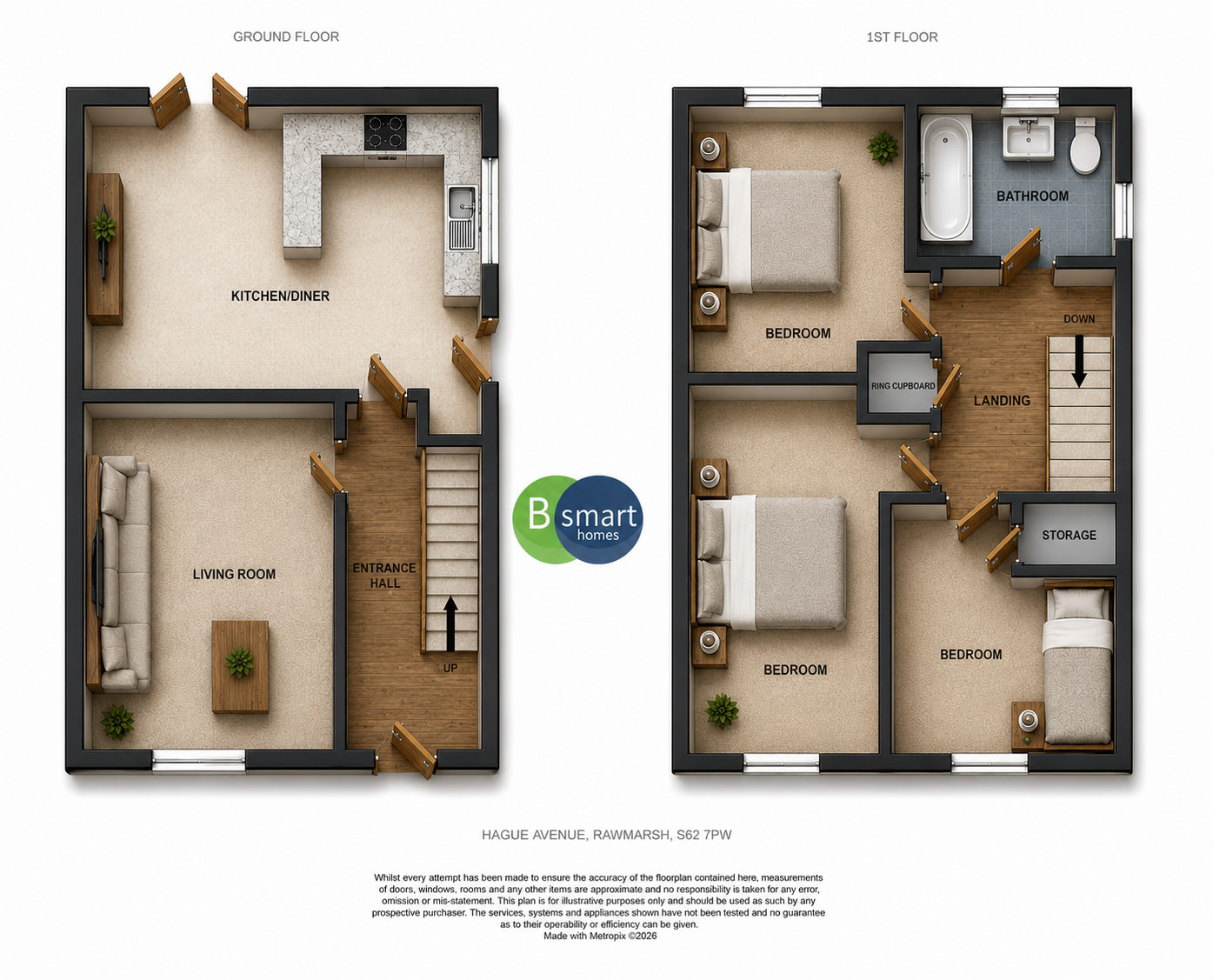 84, Hague Avenue, Rotherham floorplan