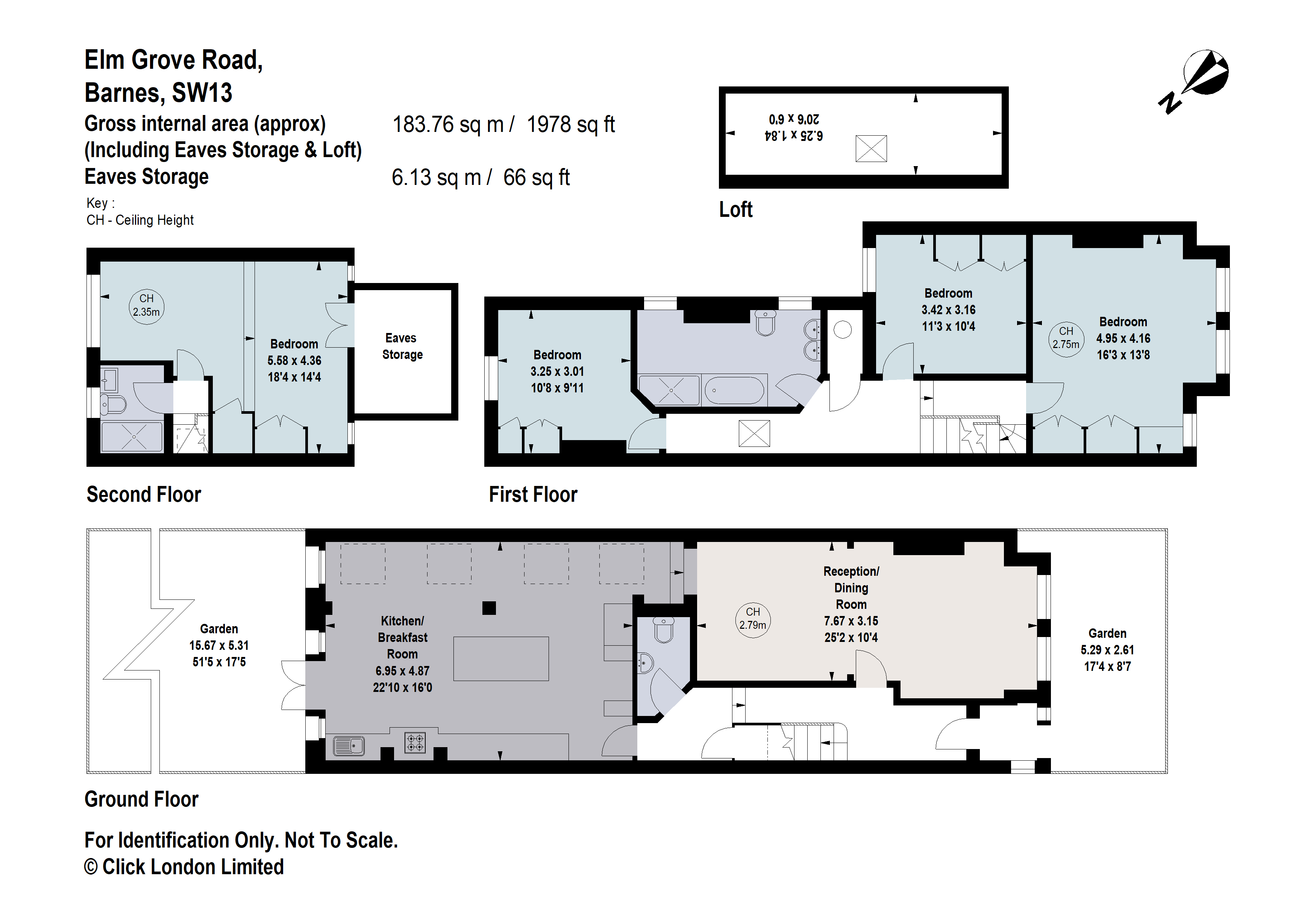 Elm Grove Road, Barnes, London SW13, 4 bedroom terraced house for sale