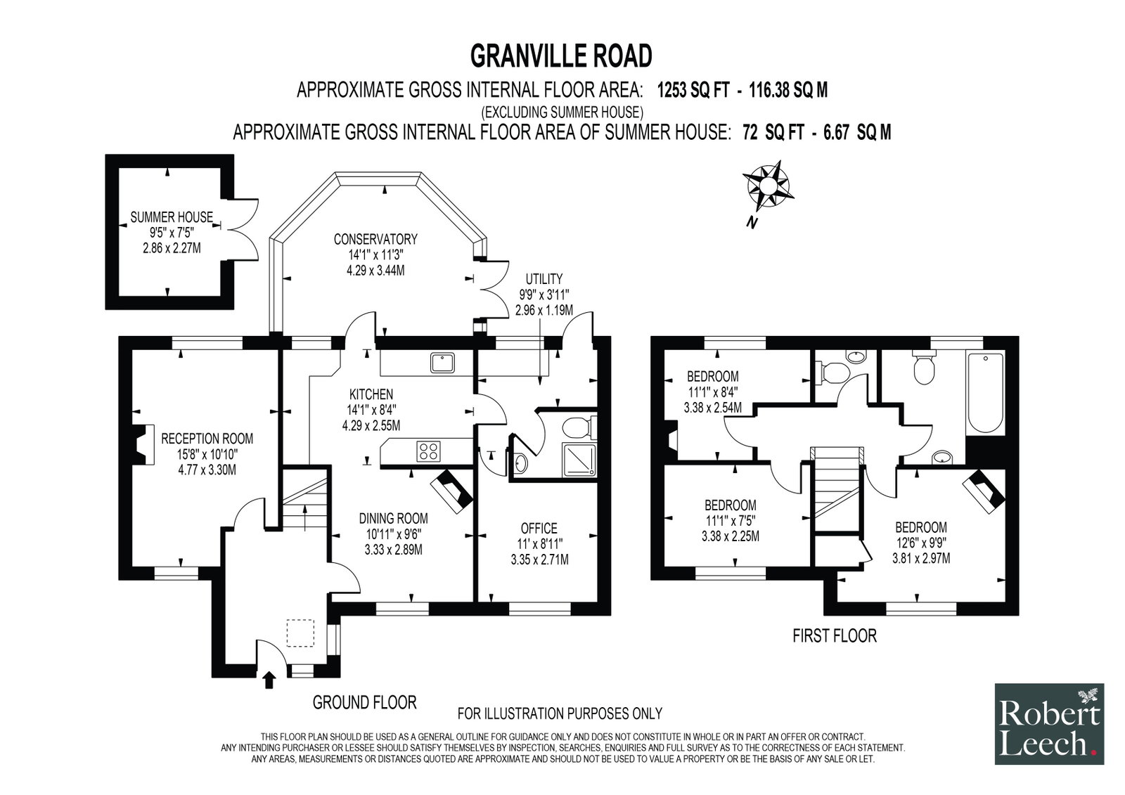 60, Granville Road, Oxted floorplan