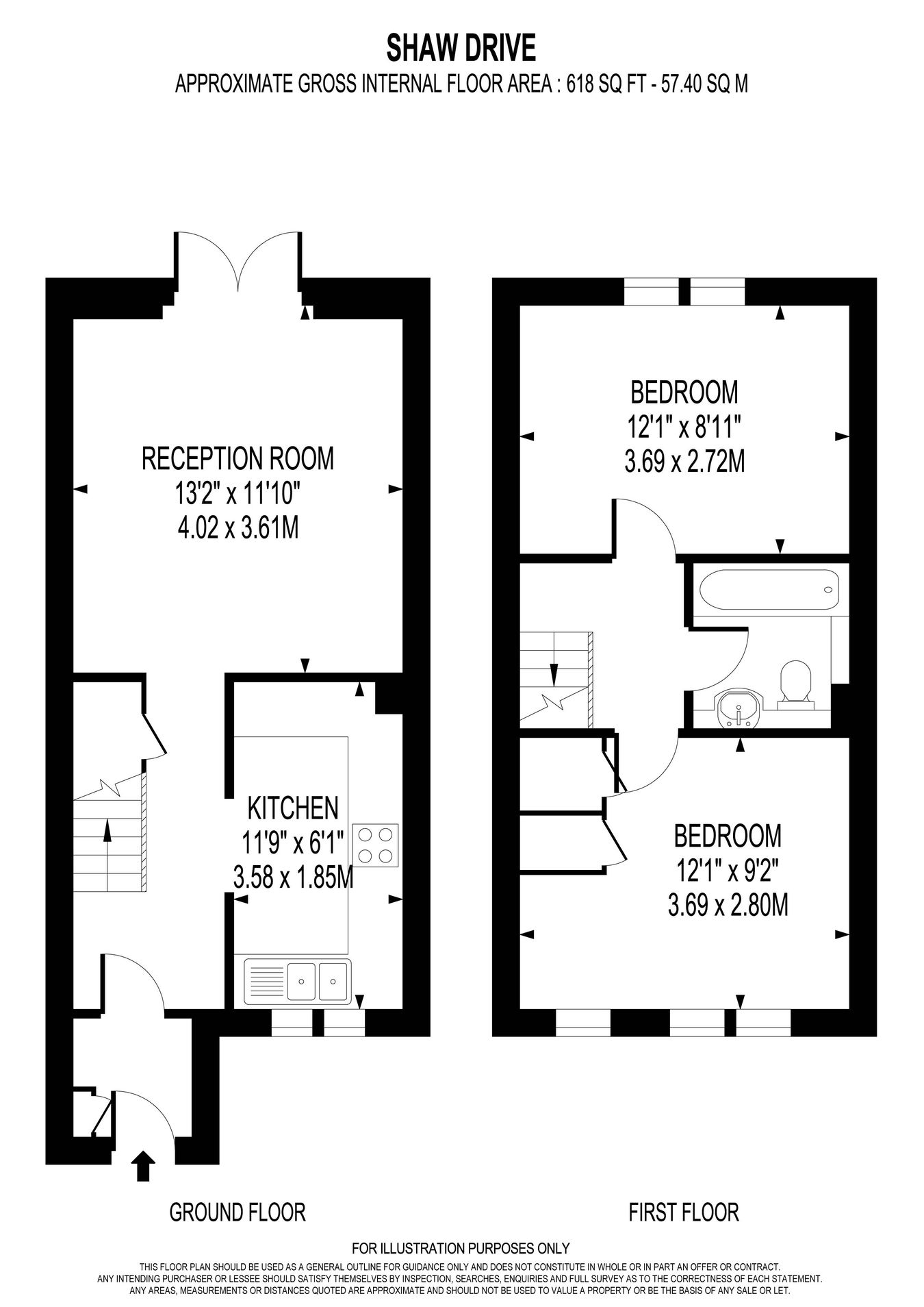63, Shaw Drive, Walton-on-Thames floorplan