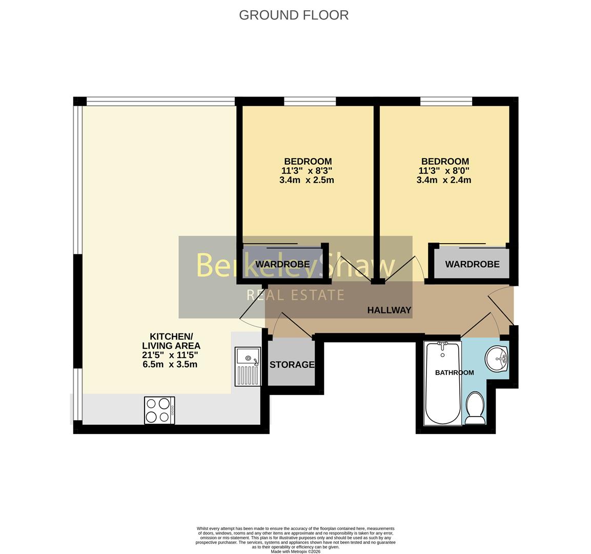 Apartment 26, Heysmoor Heights, 14 Greenheys Road, Liverpool floorplan