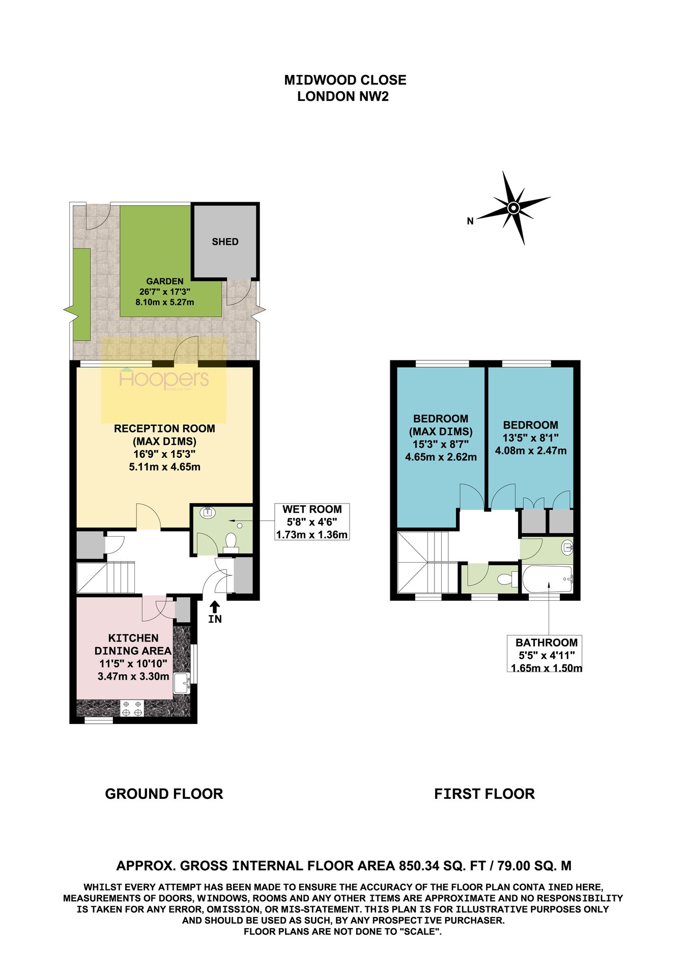22, Midwood Close, London floorplan