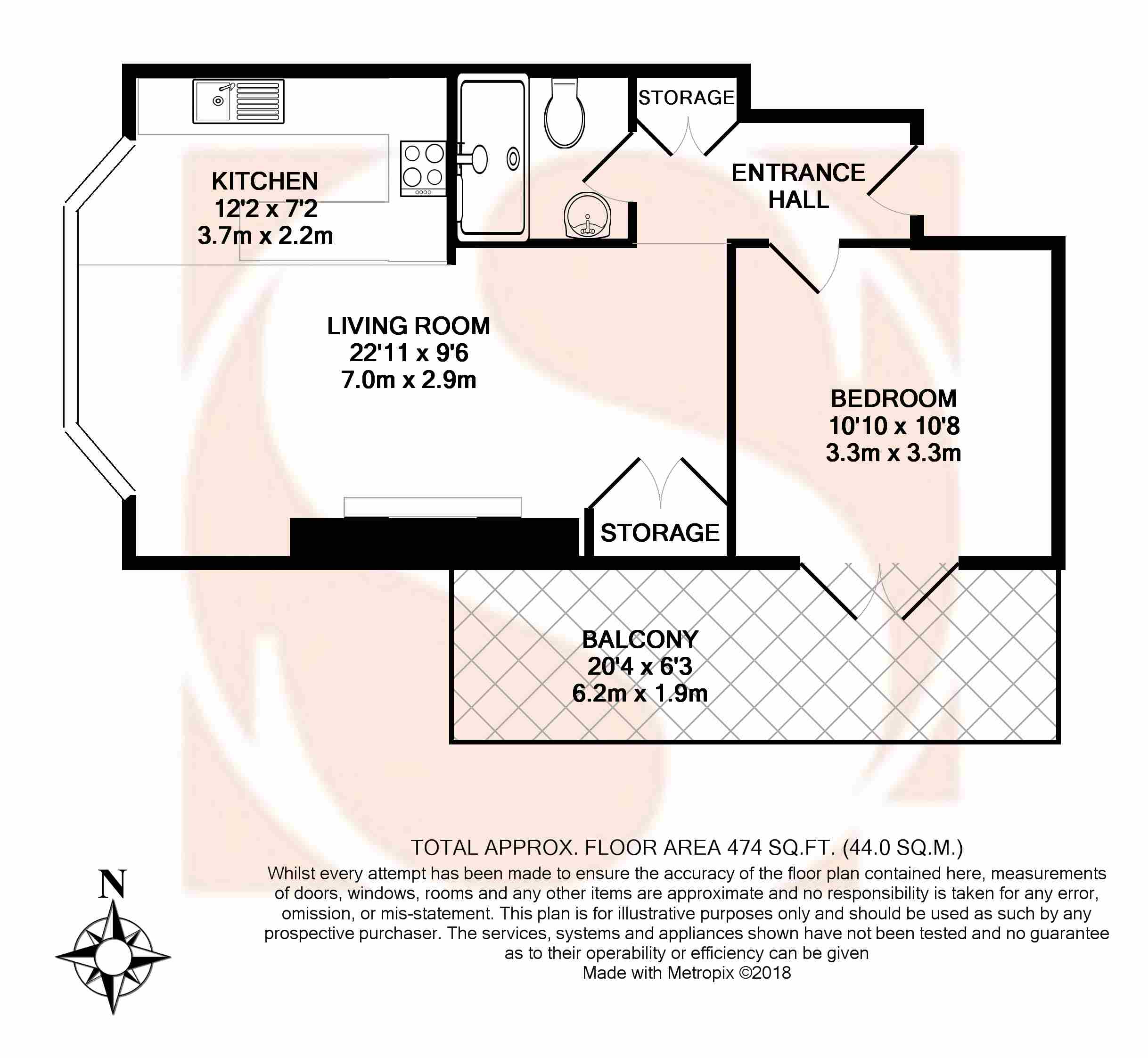 1 Bedrooms Flat to rent in Third Avenue, Hove BN3