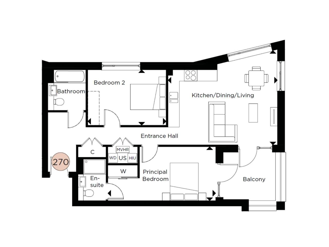 61 Lady White Crescent, Oxford floorplan