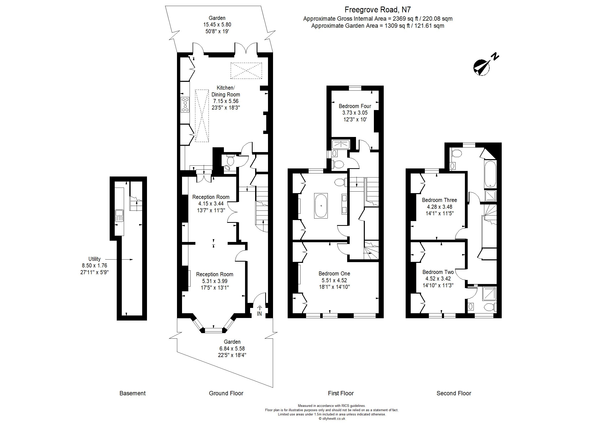 71, Freegrove Road, London floorplan