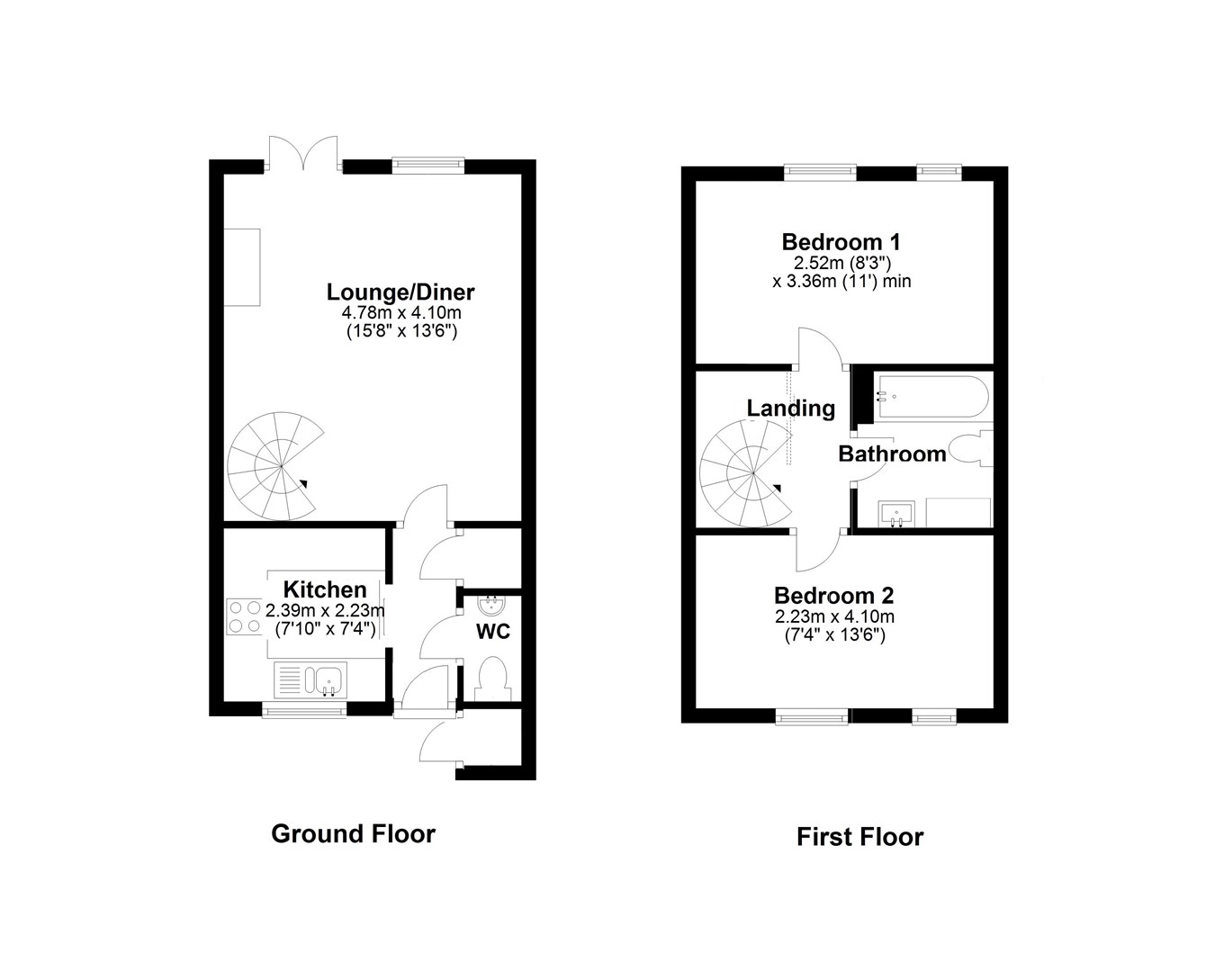 Rudham Grove, Letchworth Garden City SG6, 2 bedroom terraced house for