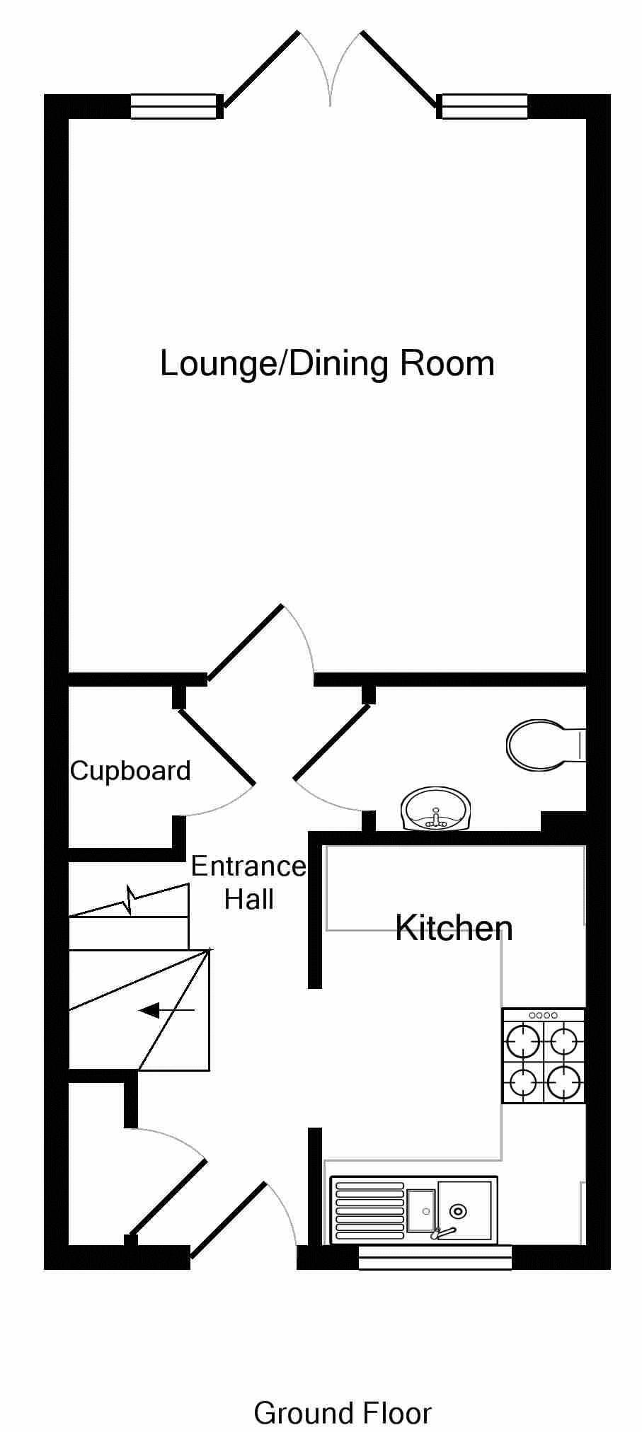 2 Bedrooms Terraced house for sale in Hardys Road, Bathpool, Taunton TA2