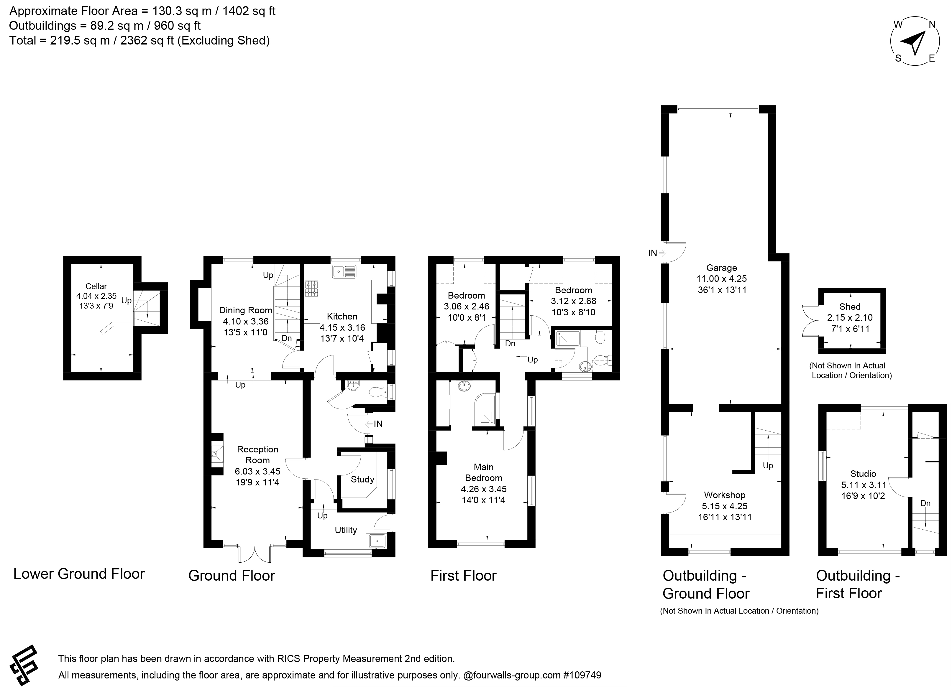 Farleigh Cottage, Cliddesden floorplan