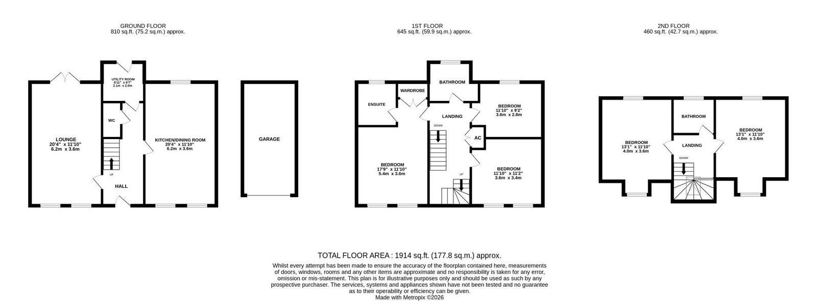 45a, Hutchinson Rise, Potton floorplan