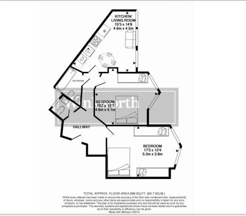 Flat 4, Exide House, 231, Shaftesbury Avenue, London floorplan