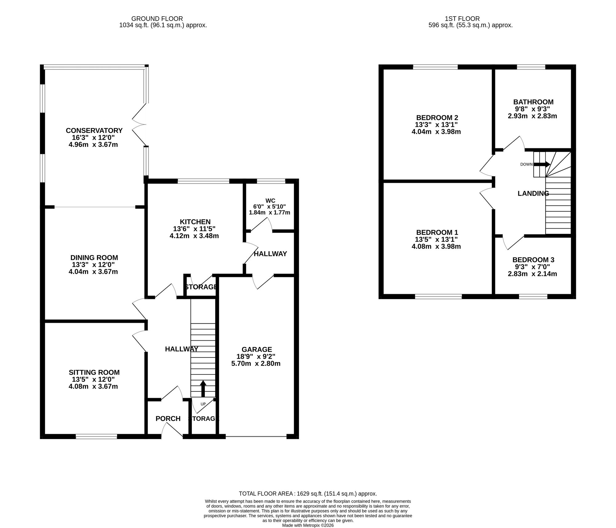 340 Newton Road, Warrington floorplan