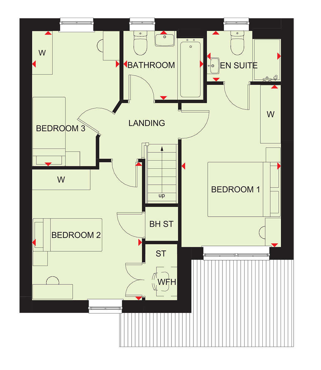 Plot 60, Silkin Meadows, Telford floorplan