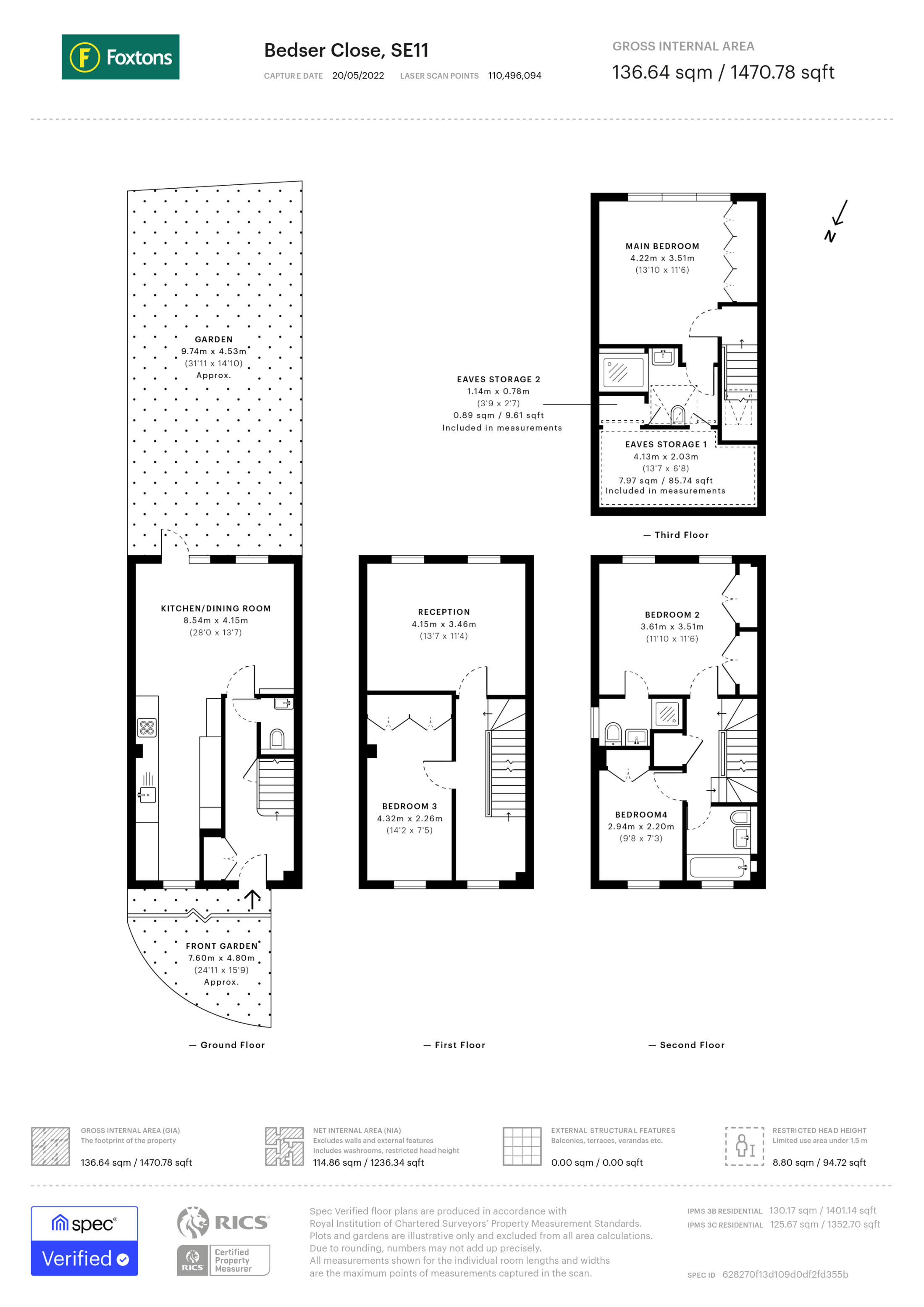 Bedser Close, Oval floorplan