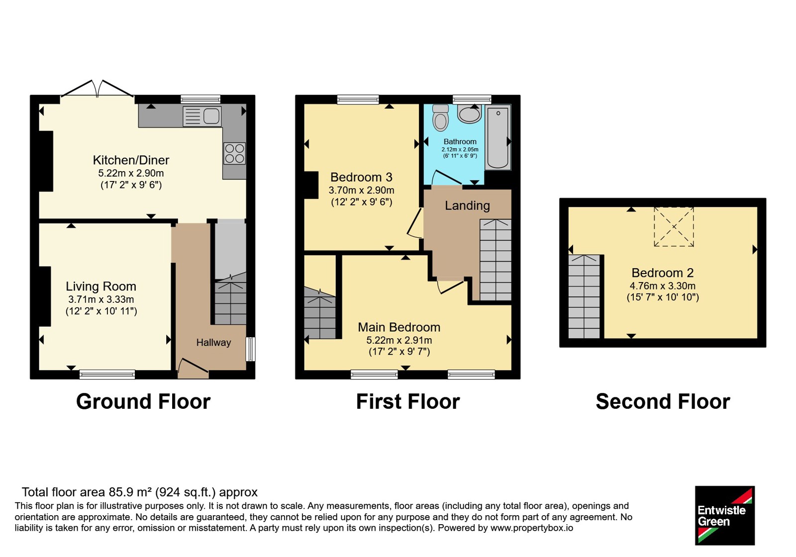 9, Lee Grove, Lancashire floorplan