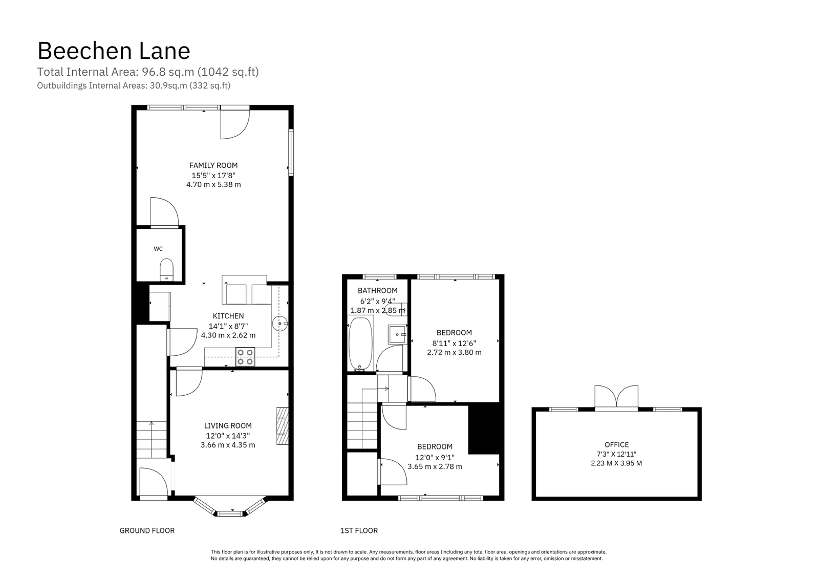 64, Beechen Lane, Tadworth floorplan