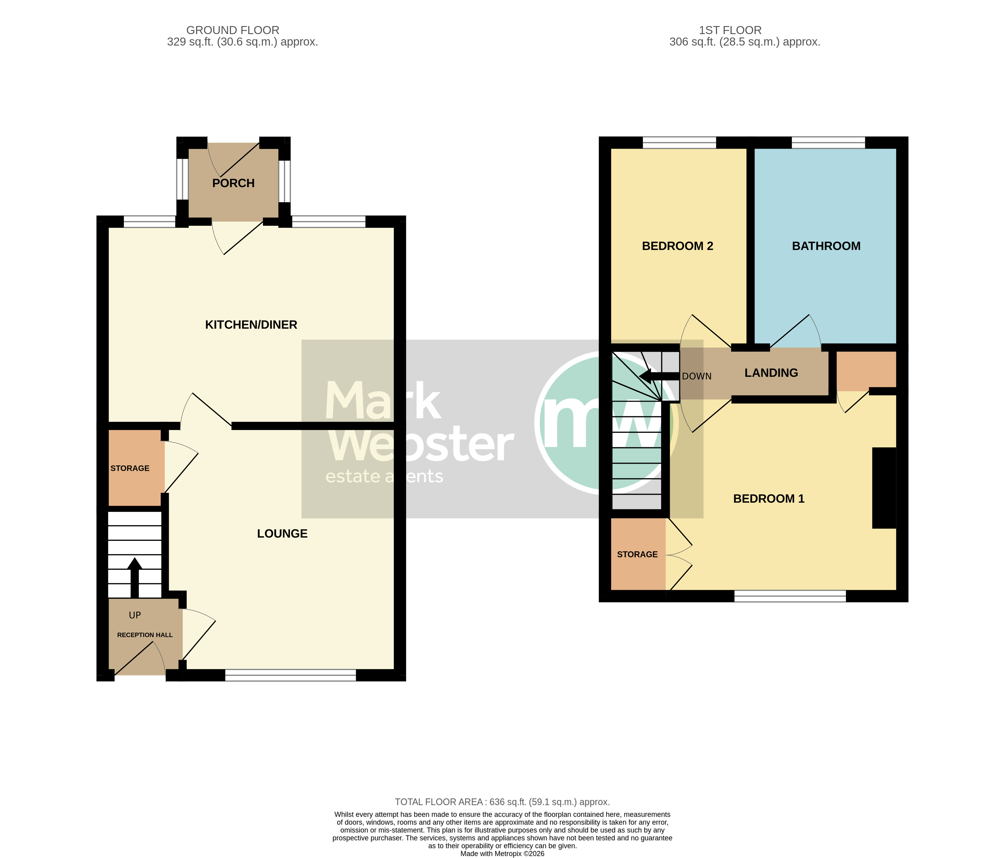 24, Grove Road, Warwickshire, CV9 1DP floorplan