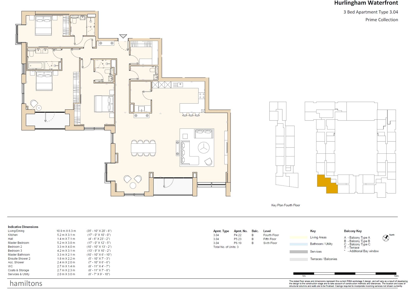 Unit P4.22,, Hurlingham Waterfront, London floorplan
