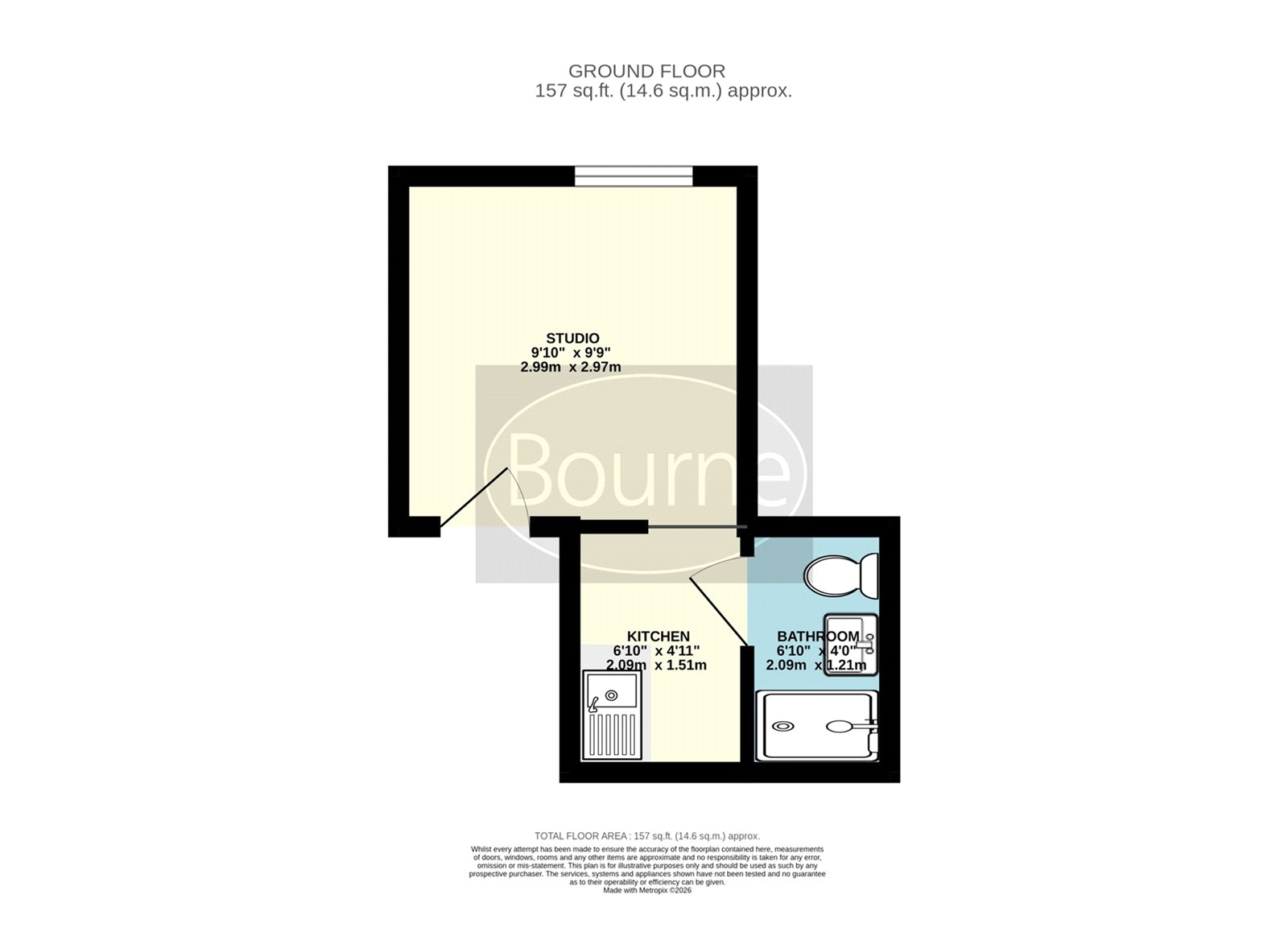 Flat D, 86, Church Lane East, Aldershot floorplan