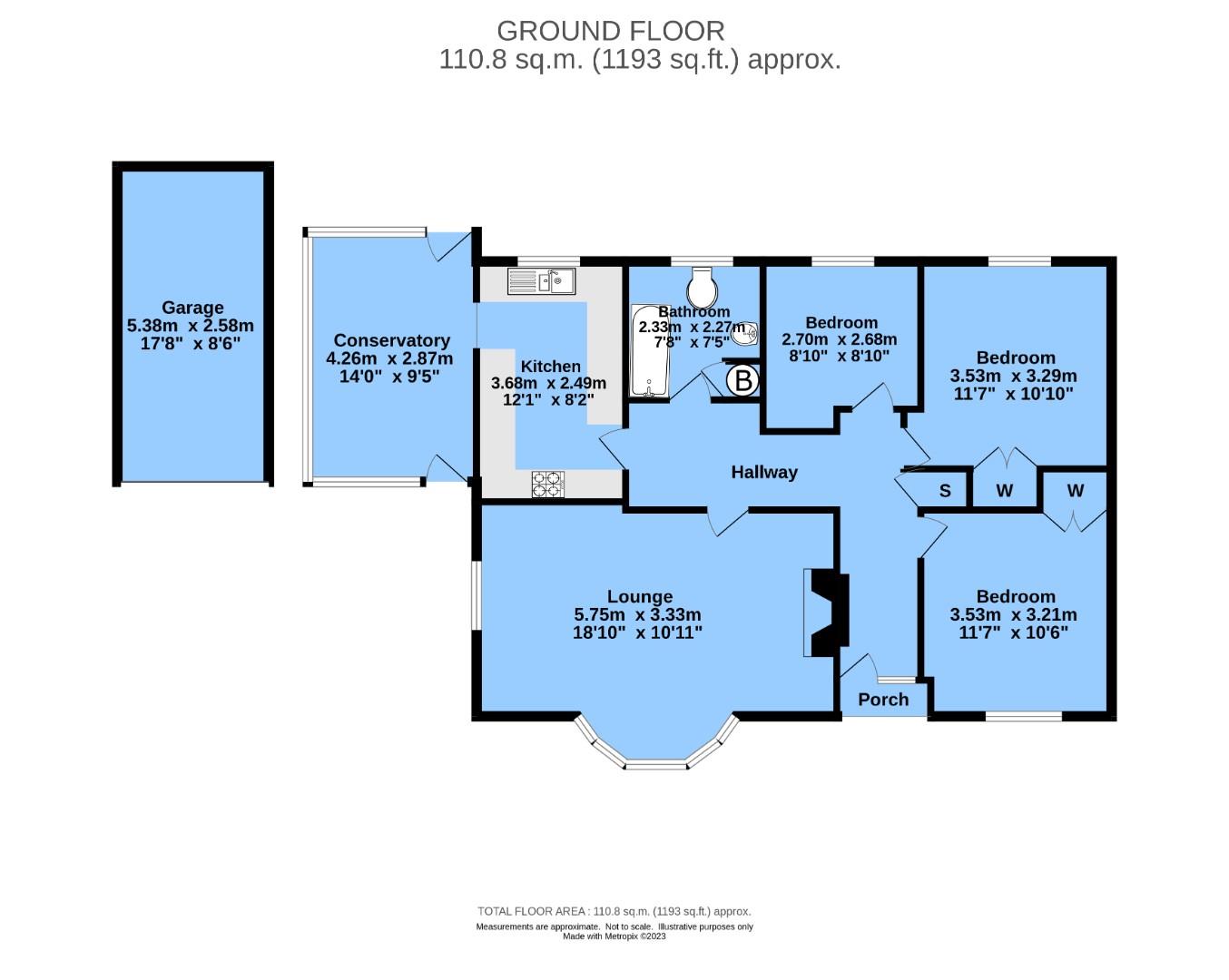 Hartington Road, Spital, Chesterfield S41, 3 bedroom detached bungalow for sale 65036369