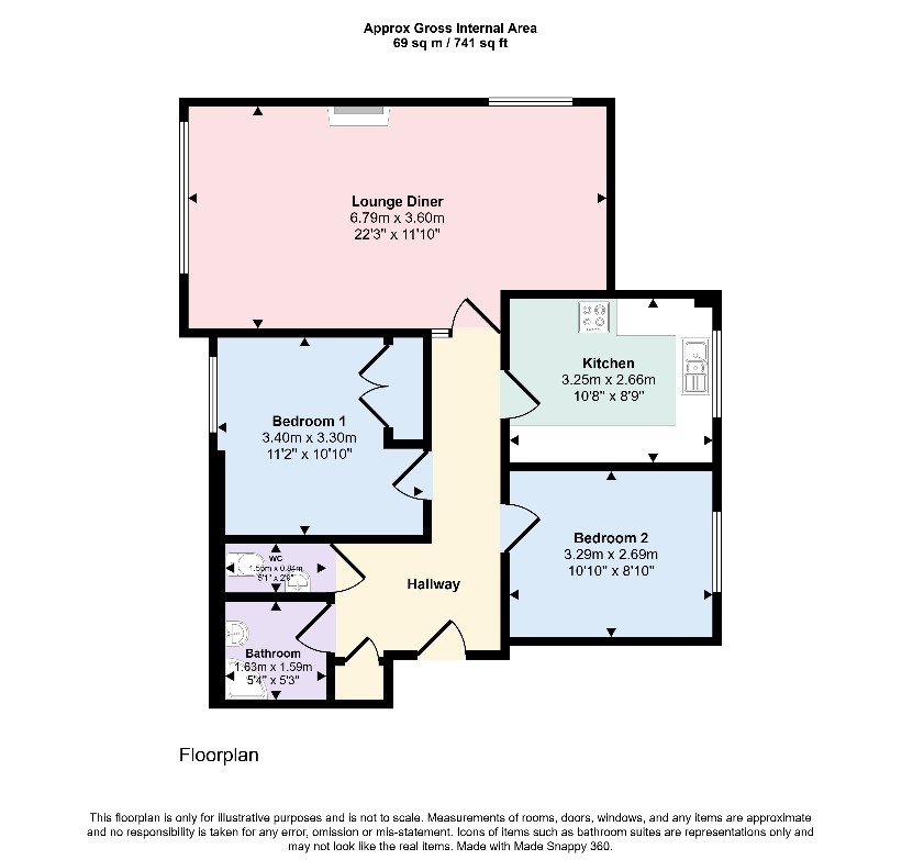 20 Lilliput Court, 7, Kimberley Road, Poole floorplan