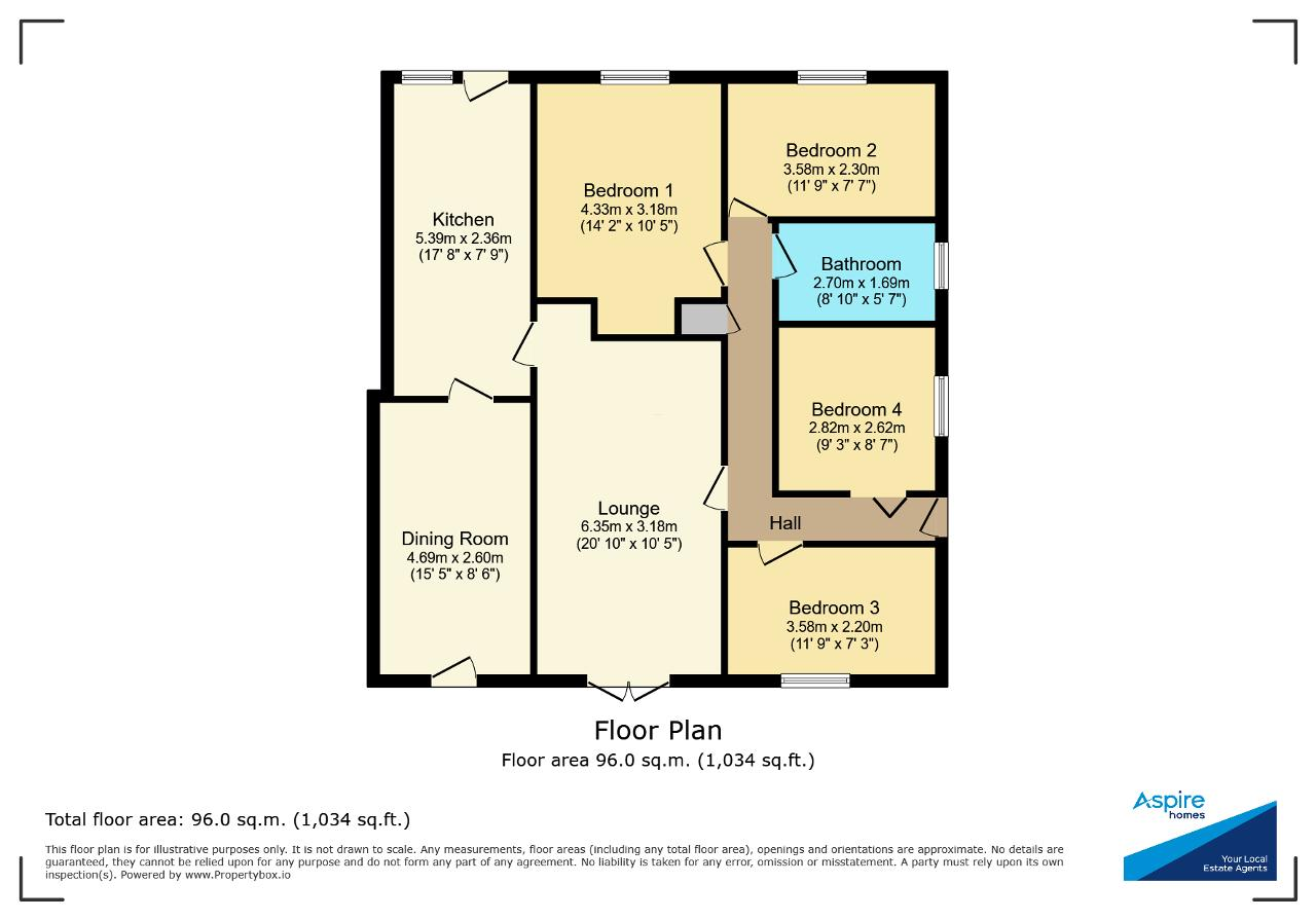 41, Queen Elizabeth Drive, Wisbech floorplan