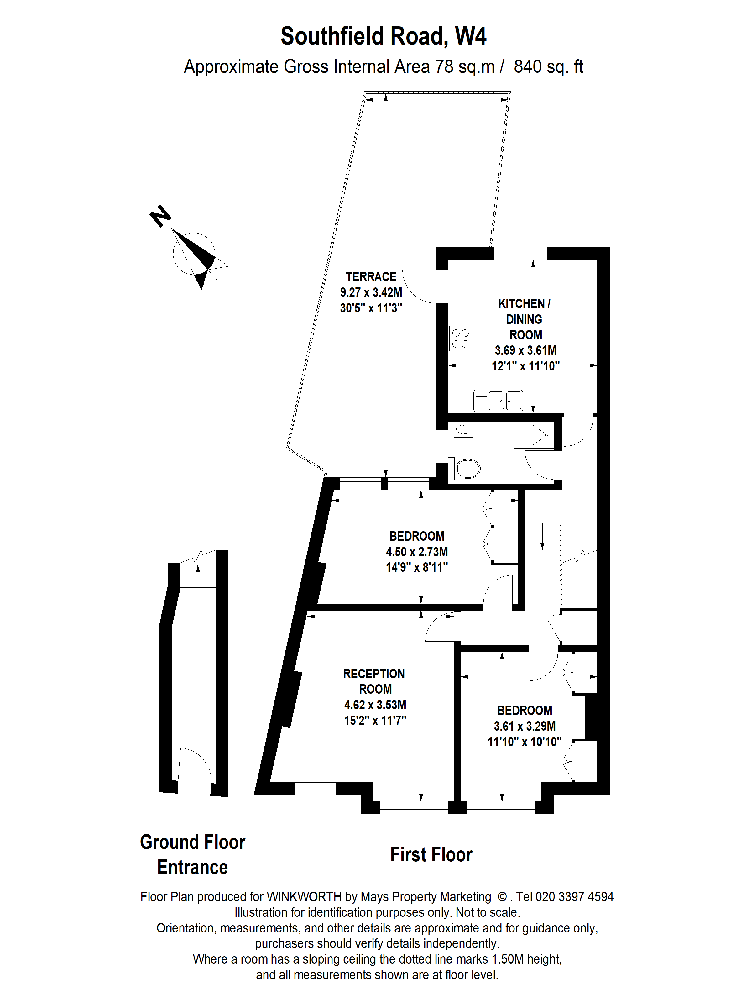 70A,, Southfield Road, London floorplan