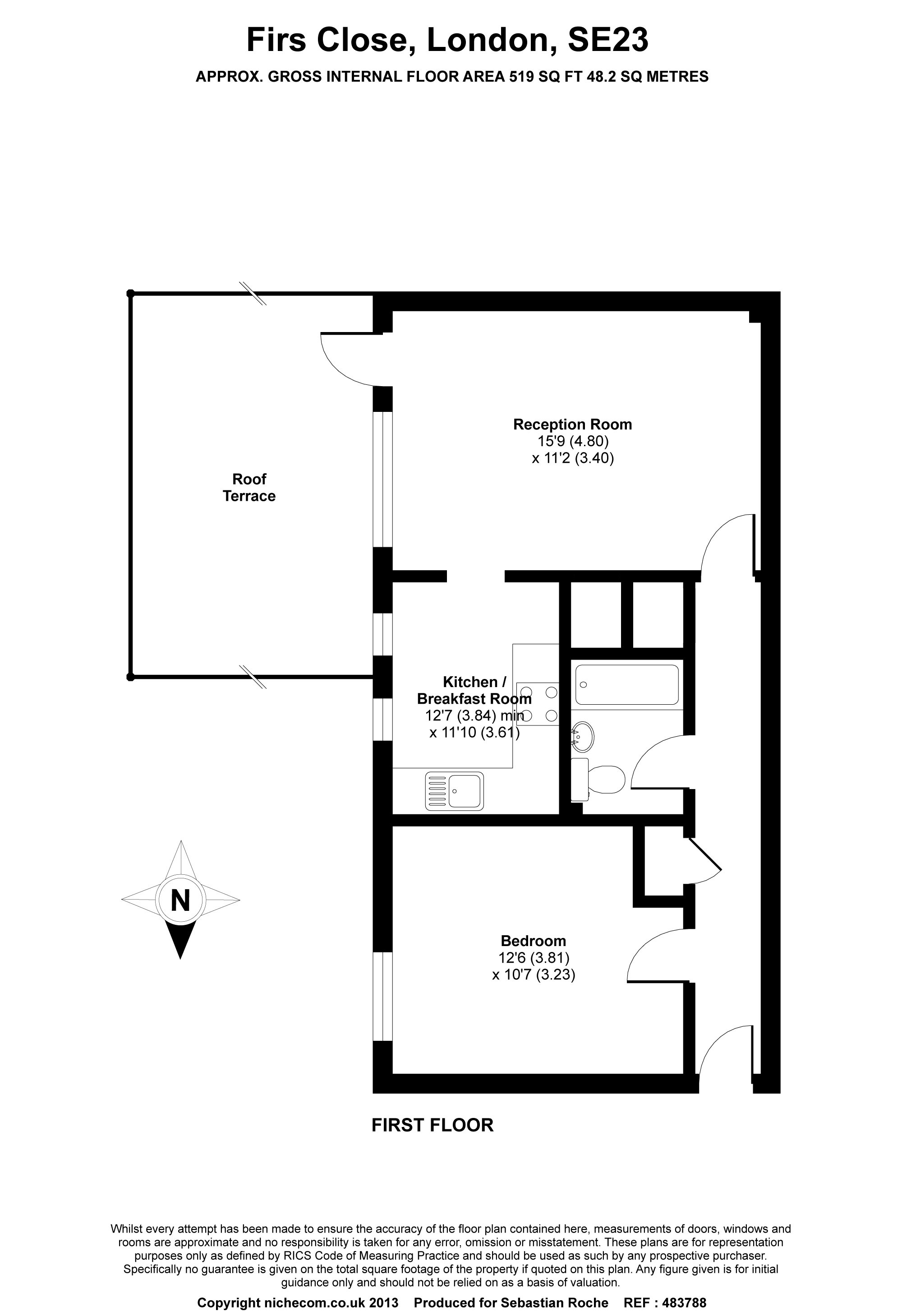 1 Bedrooms Flat for sale in Firs Close, London SE23