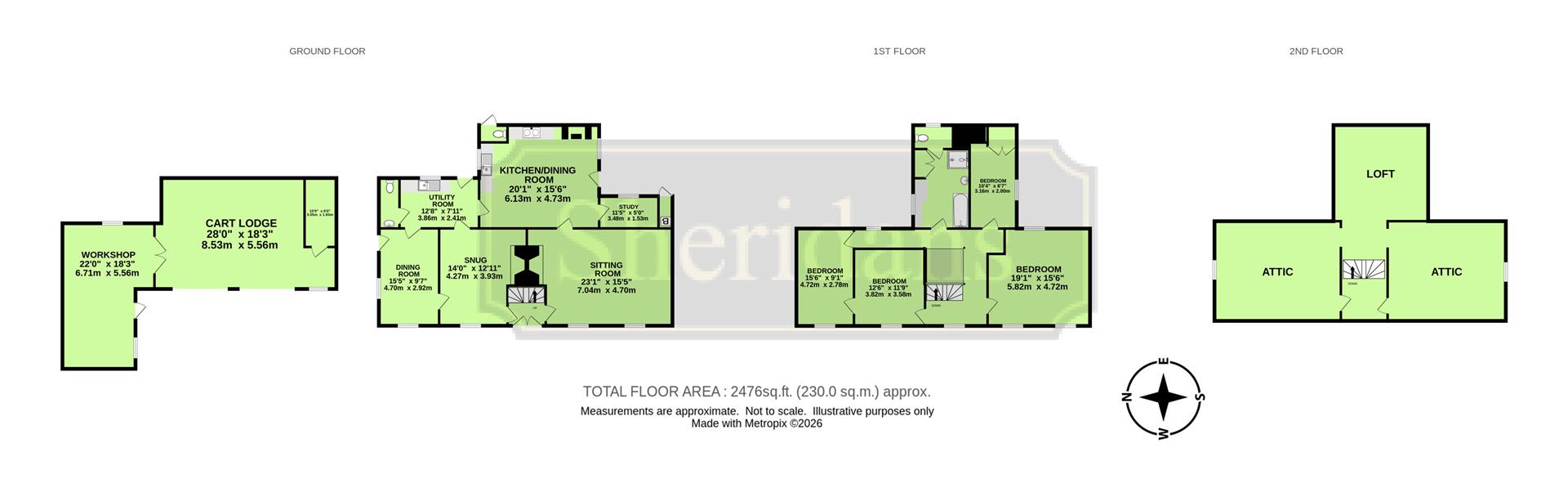 Prettys House, Church Road, Stowmarket floorplan