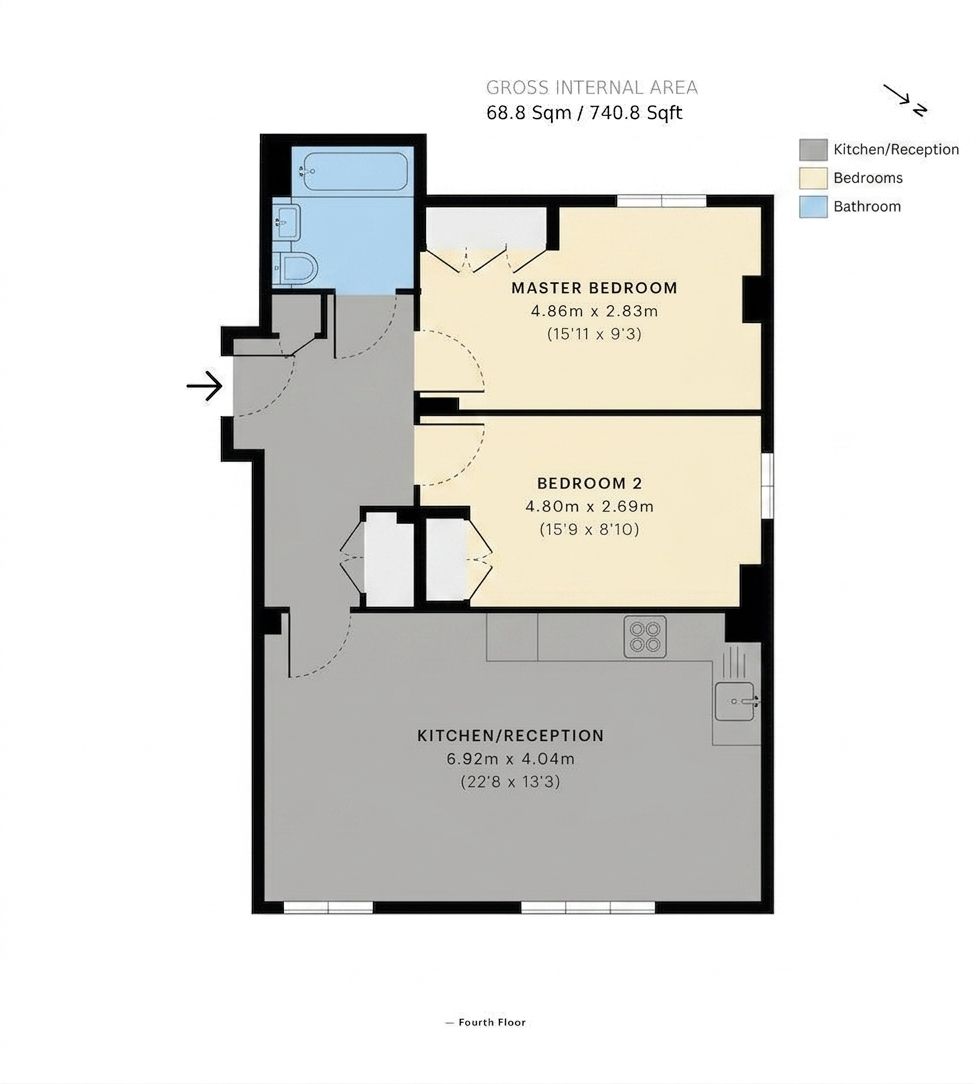 Flat 20-42, Atelier Apartments, London floorplan
