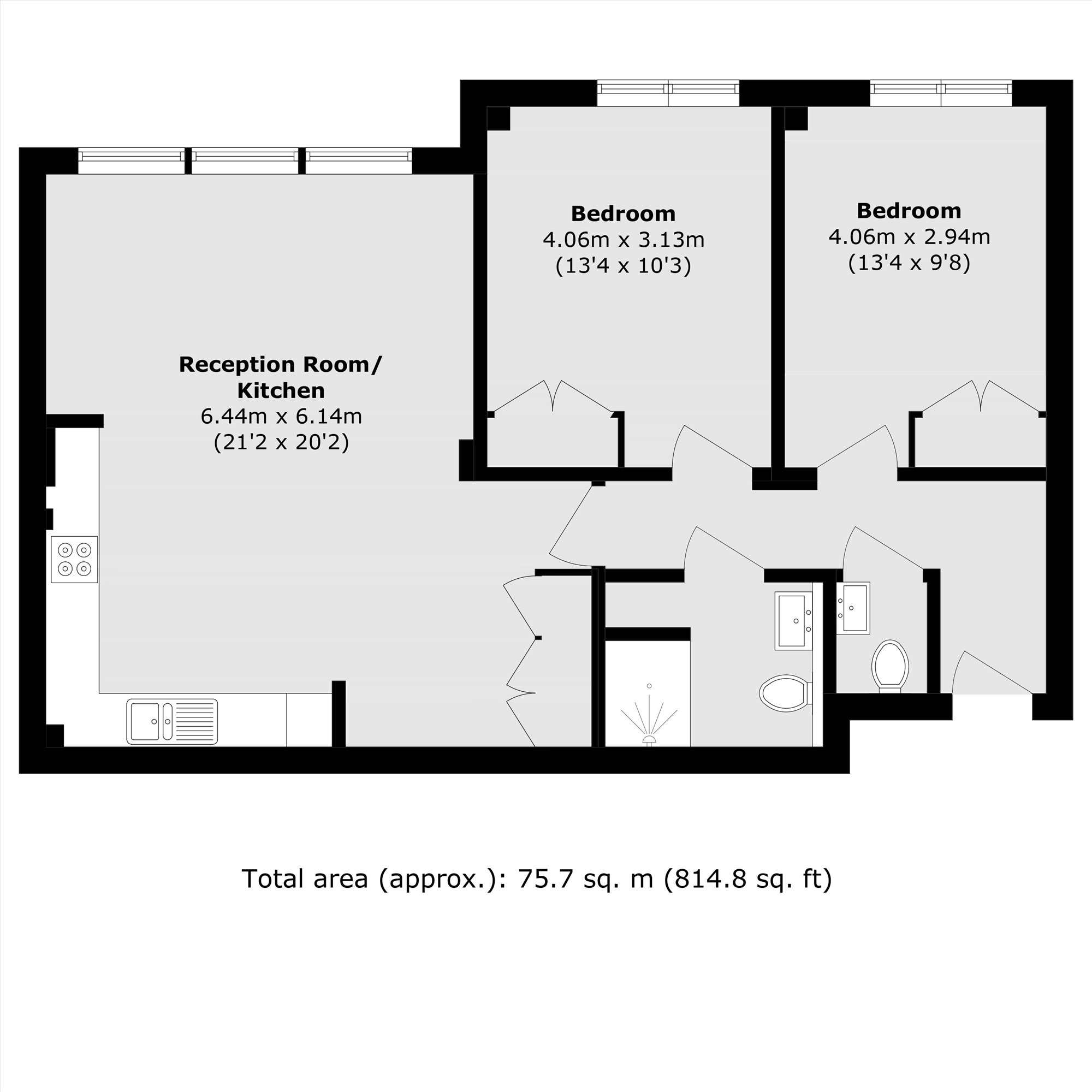 Flat 14, Ashcombe House, 7A, Elm Grove, Wimbledon floorplan