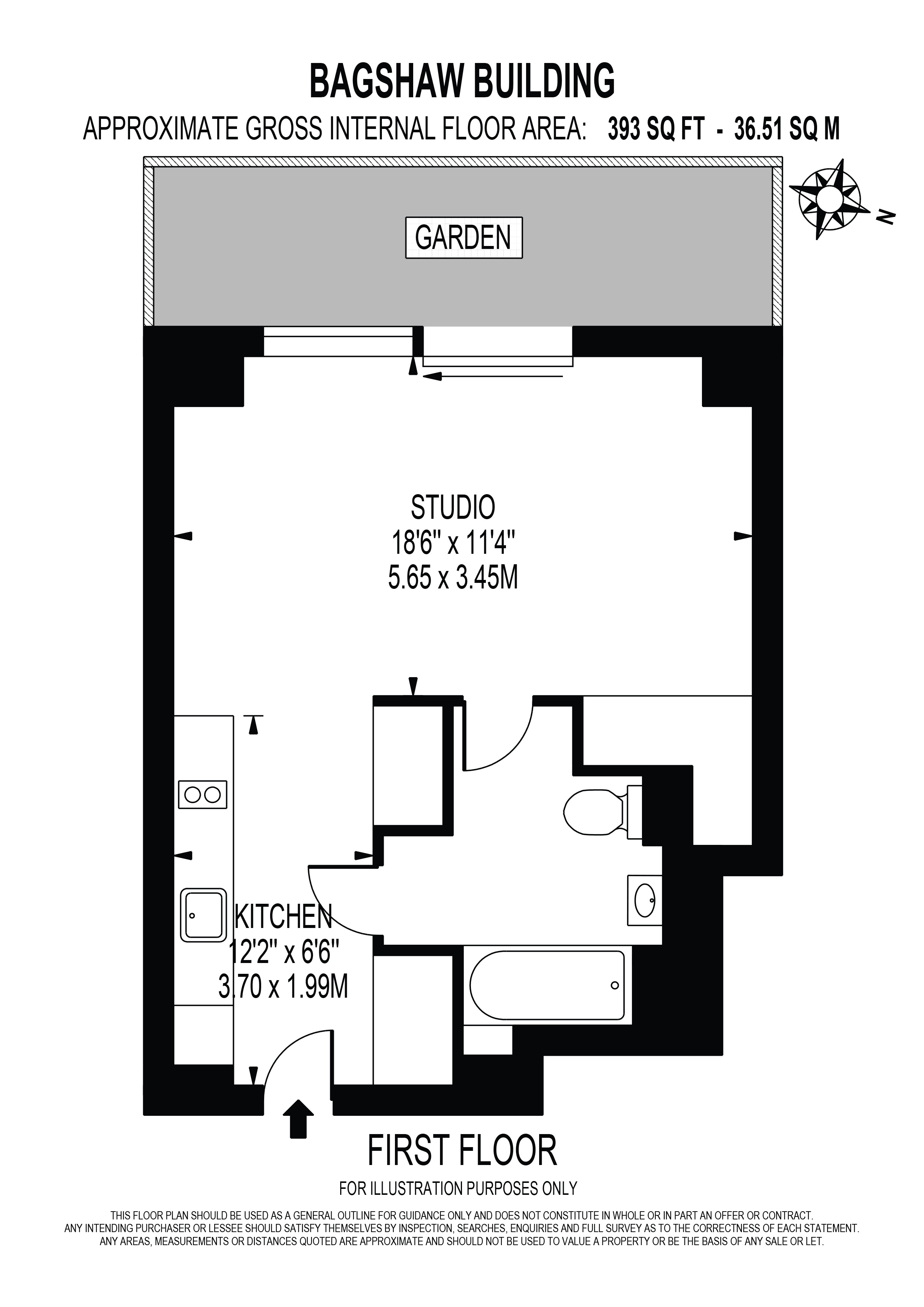 5108 Bagshaw Building 1, Wards Place, London floorplan