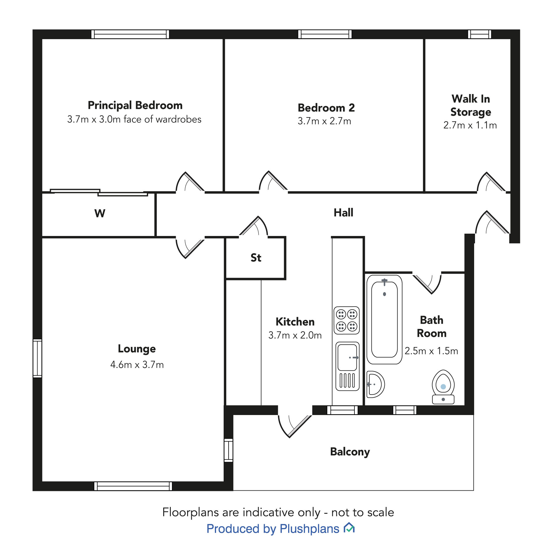 9E, Fulton Crescent, Kilbarchan floorplan