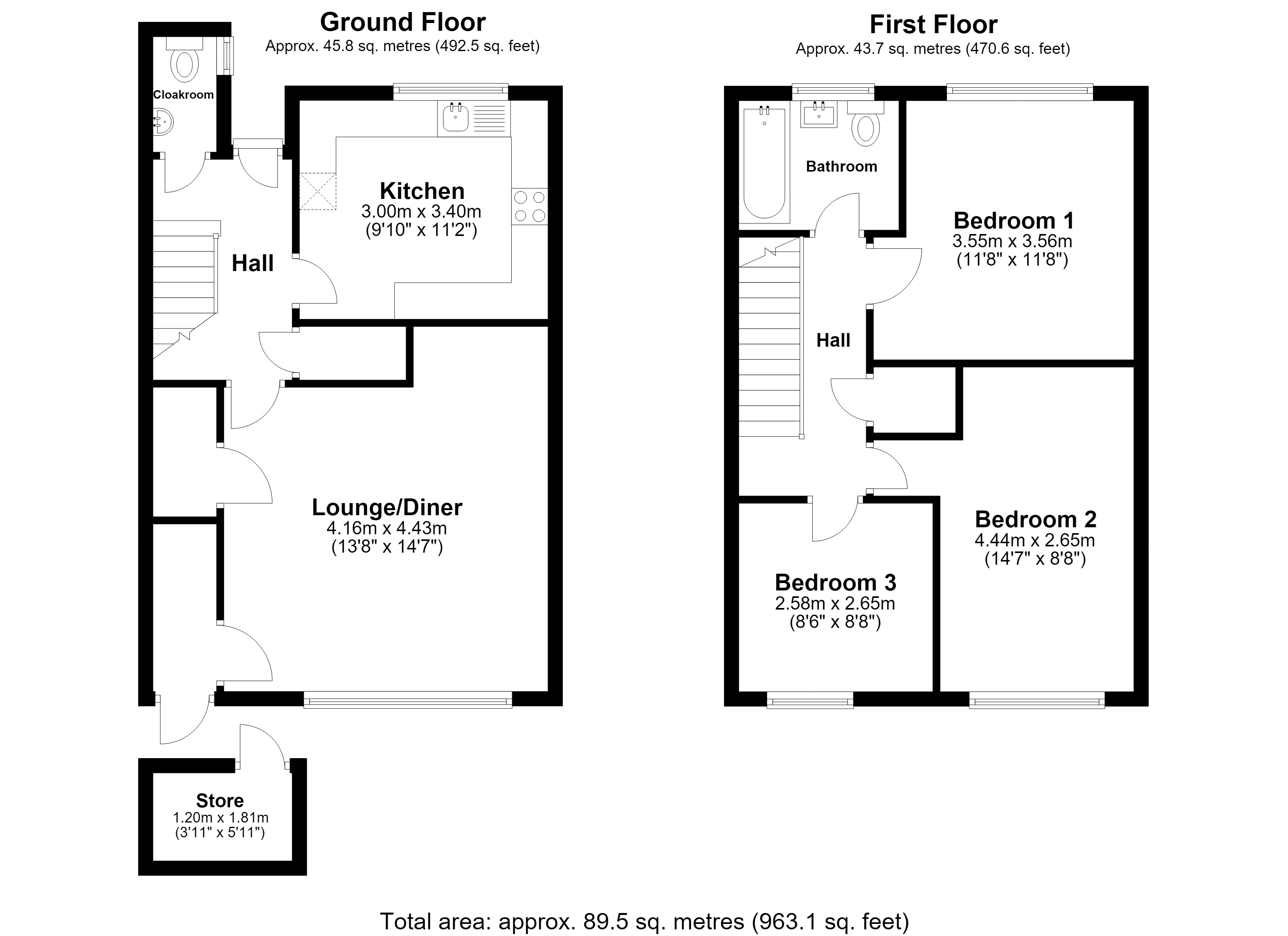 14, Wiston Court, Cuckfield Close, Crawley floorplan
