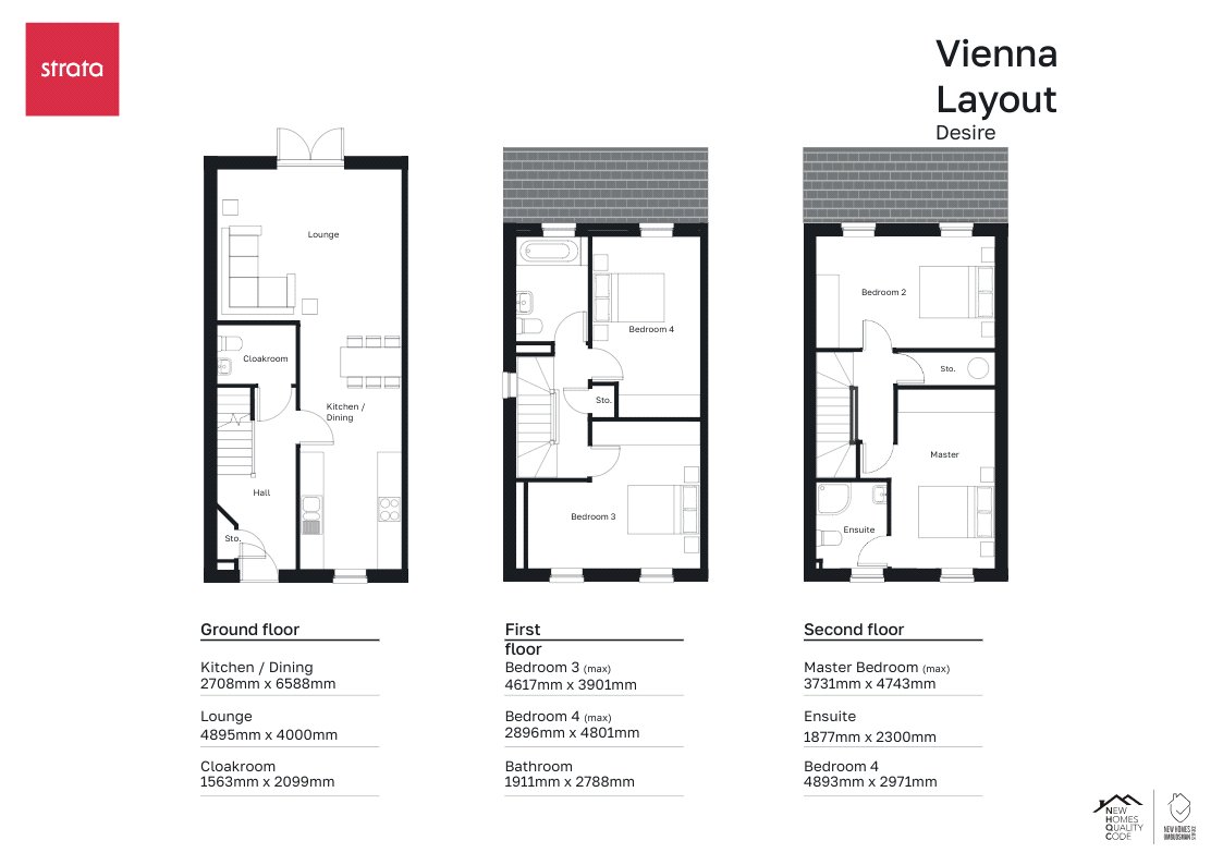 The Vienna - 2,, Desire, Leeds floorplan
