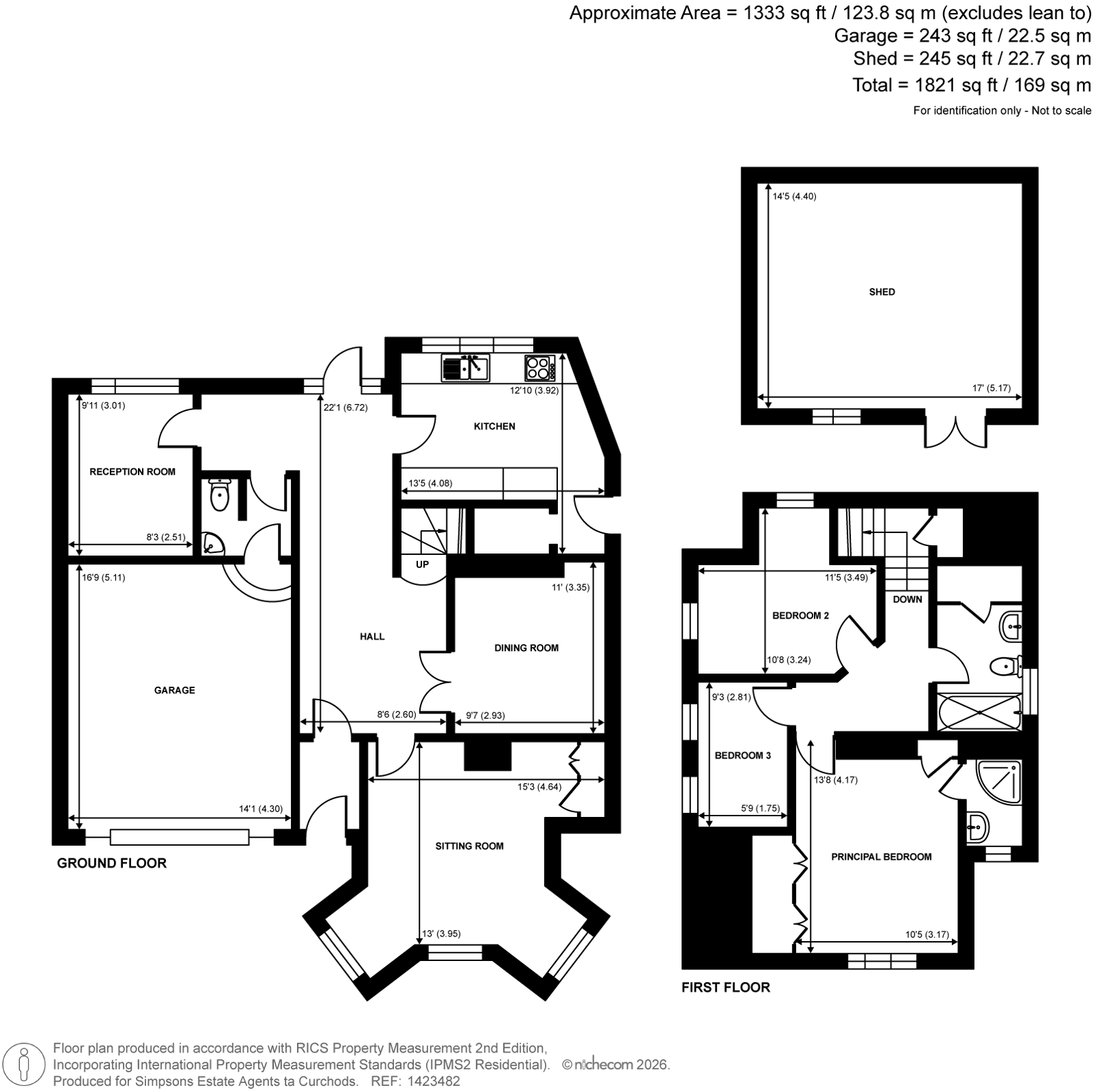 288, Brooklands Road, Weybridge floorplan