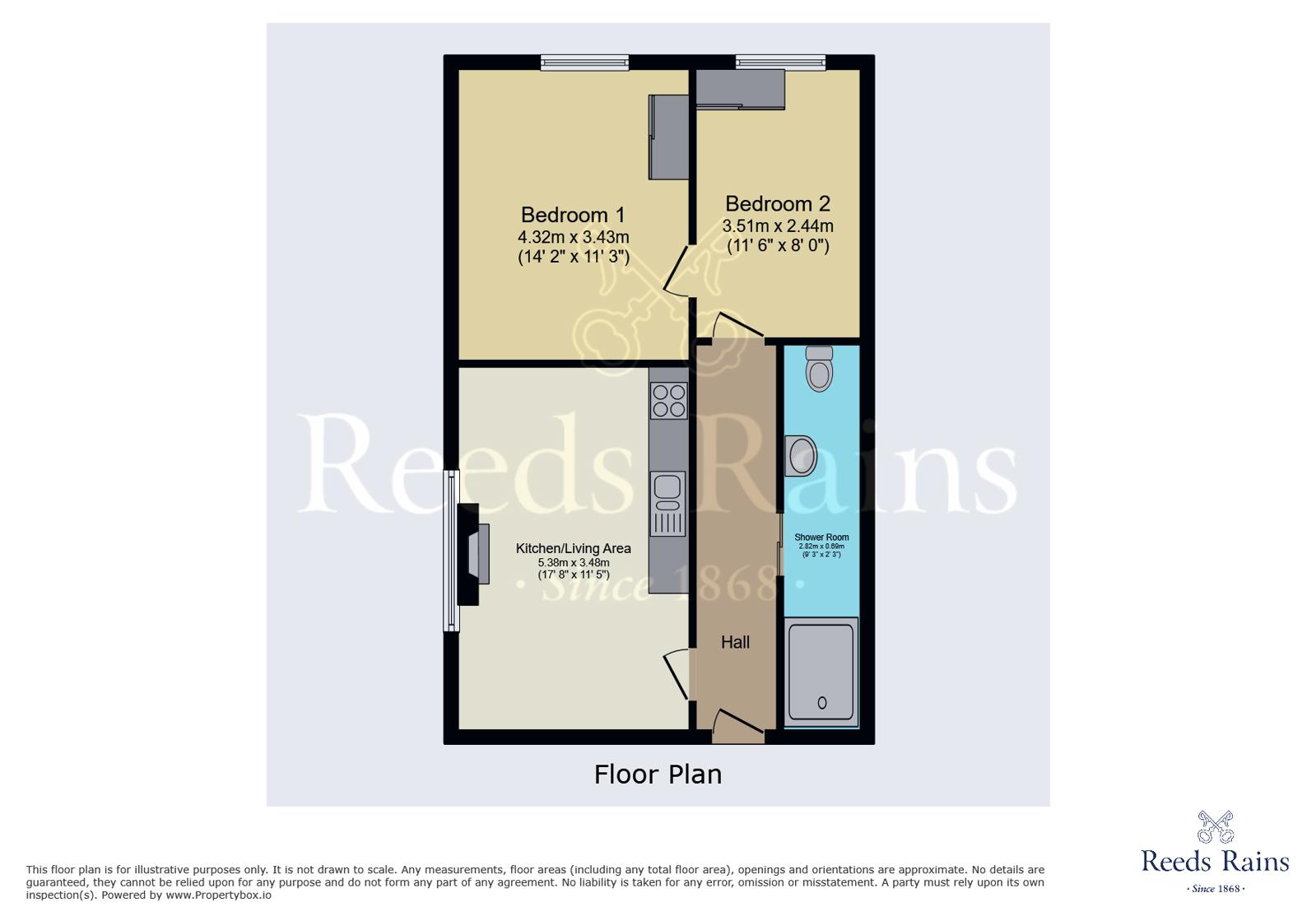Flat 3, 9, Dudley Street, Lincolnshire floorplan