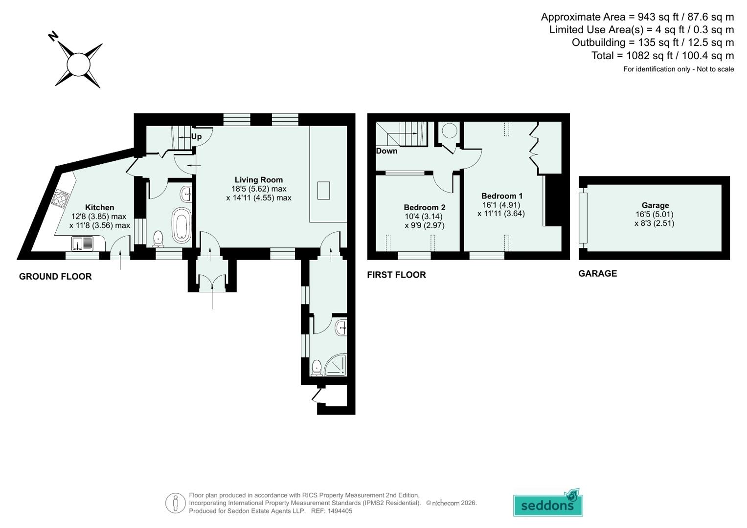 Cleveland Cottage,, Skilgate, Somerset floorplan